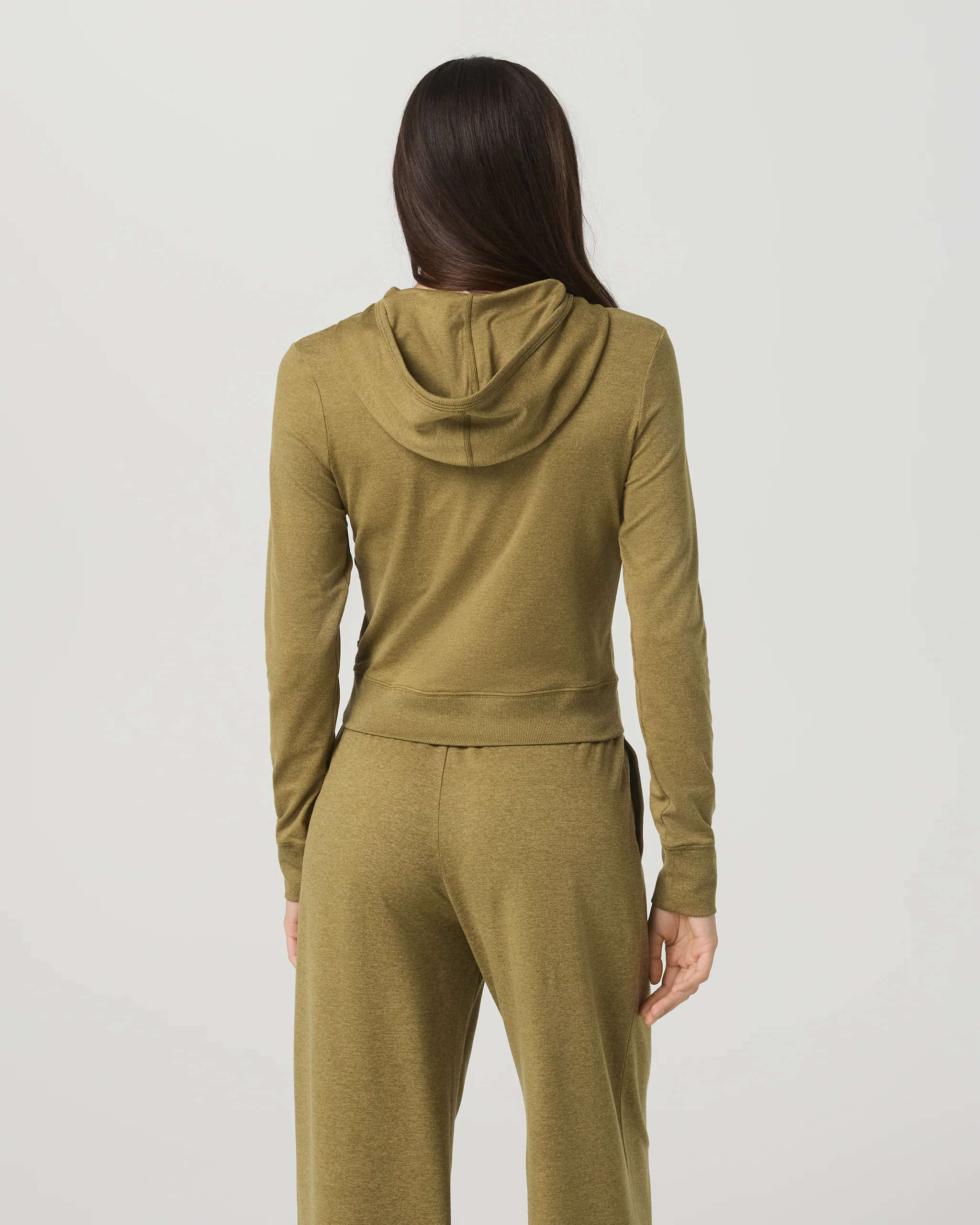 Halo Mini Full Zip Hoodie | Saguaro Heather
