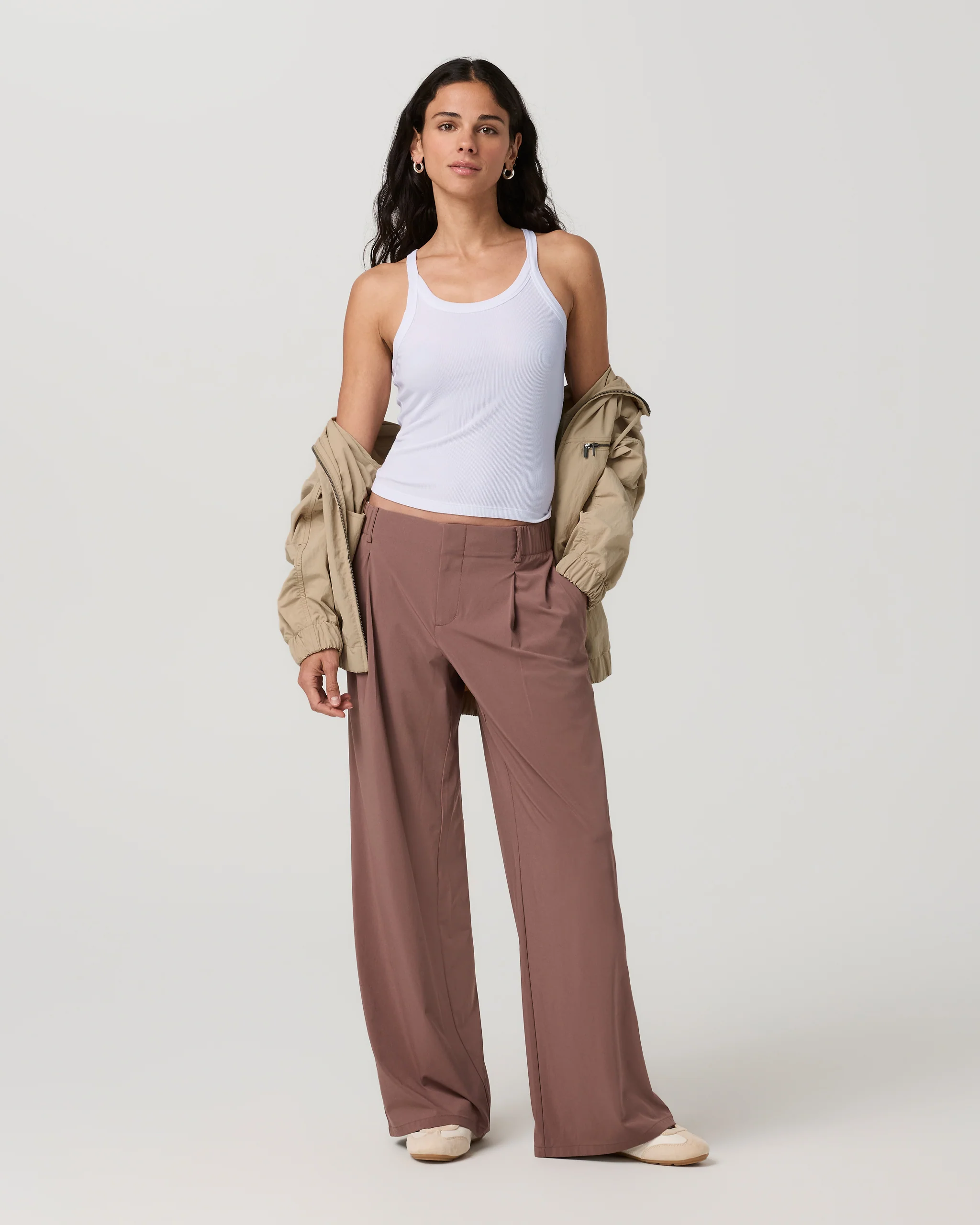 Villa Wideleg Trouser - Short | Sable