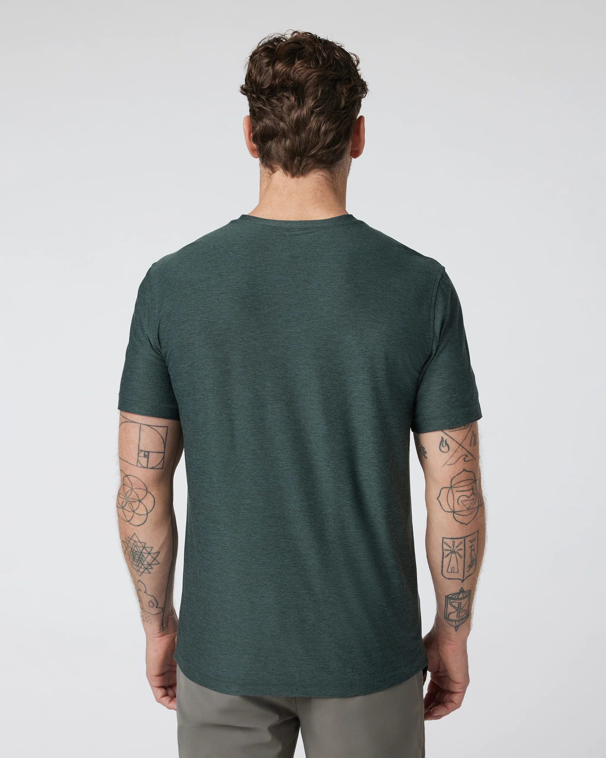 Strato Tech V-Neck Tee | Aspen Heather