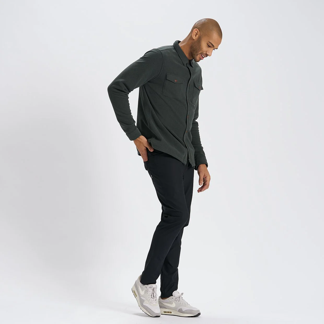 Aspen Shirt Jacket | Blackened Green