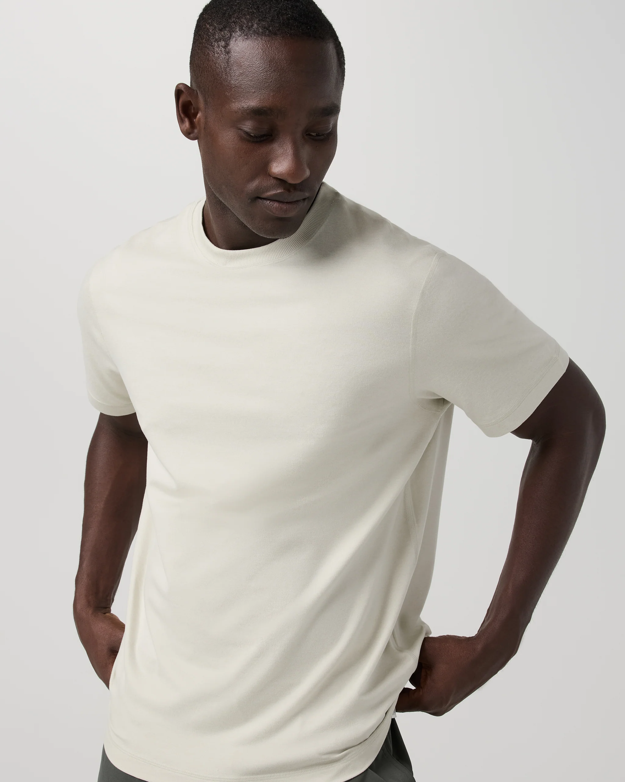 Short Sleeve Ponto Performance Tee | Sandalwood Heather