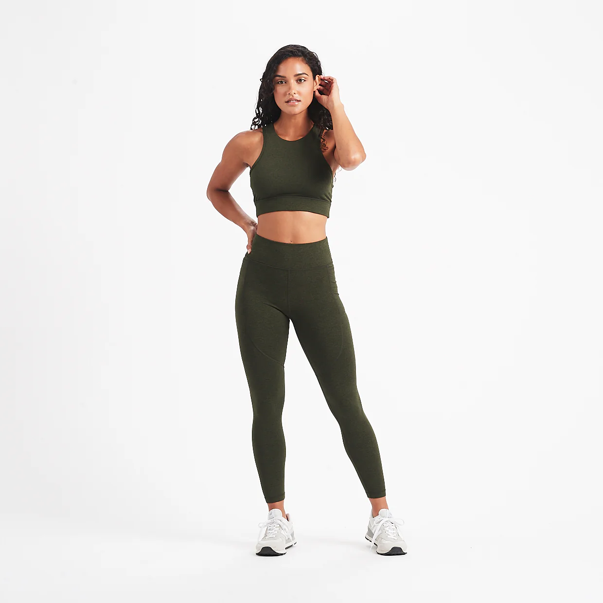 Elevation Performance Legging | Evergreen Heather