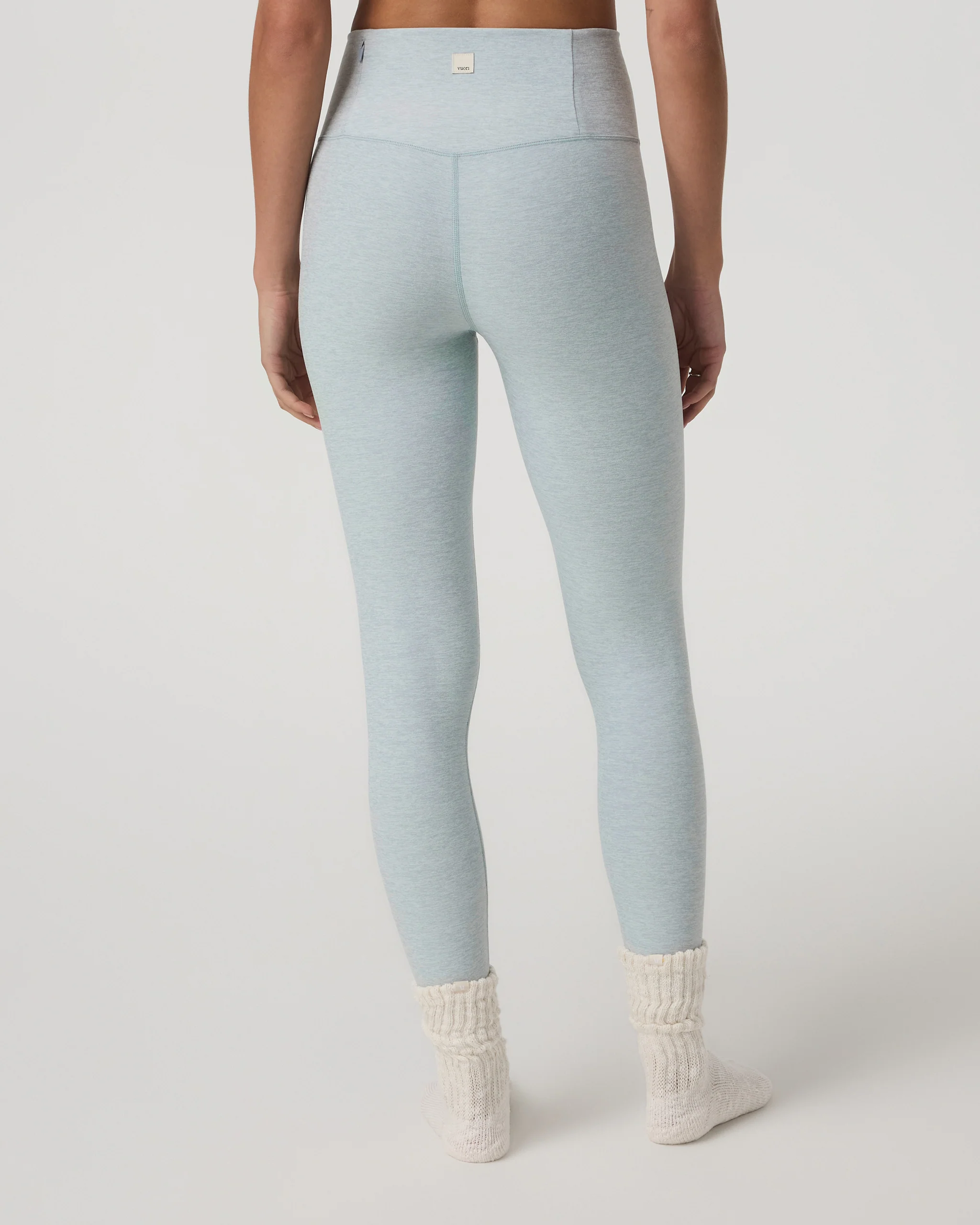 Clean Elevation Legging - Short | Blue Haze Heather
