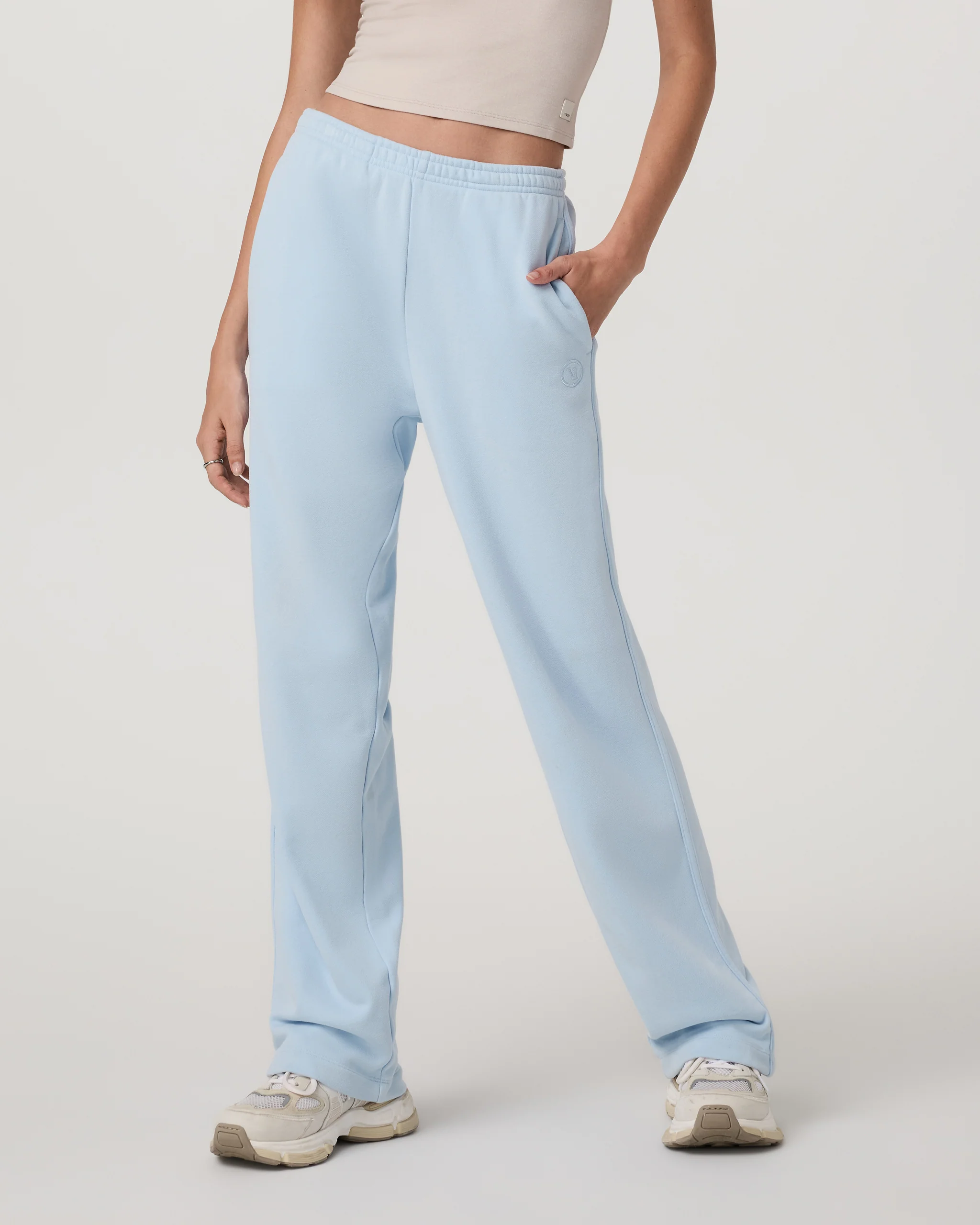 Sedona Straight Leg Sweatpant-Long | Crystal Blue