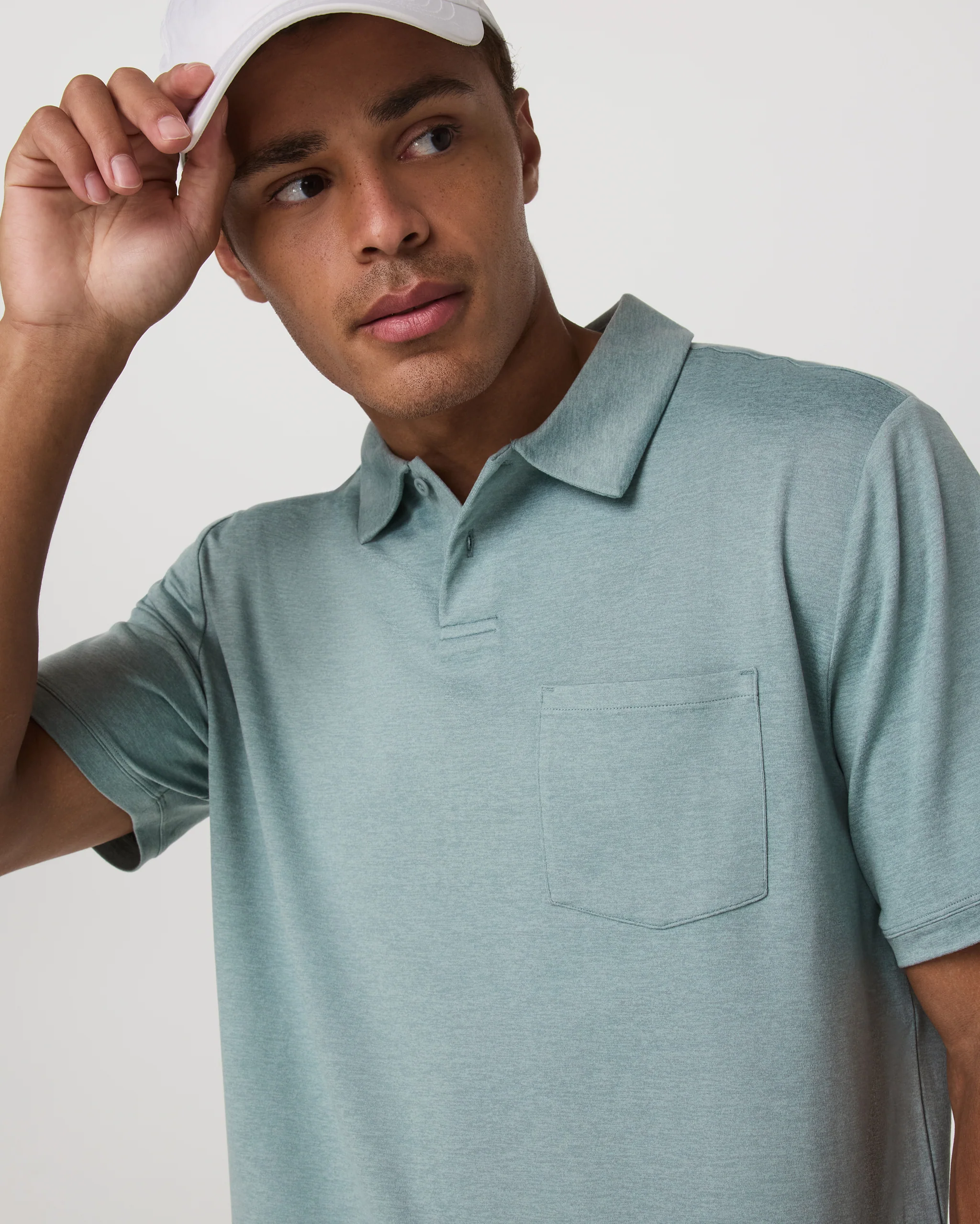 24127-short-sleeve-ponto-performance-polo-misty-blue-heather-1.webp Short Sleeve Ponto Performance Polo | Misty Blue Heather