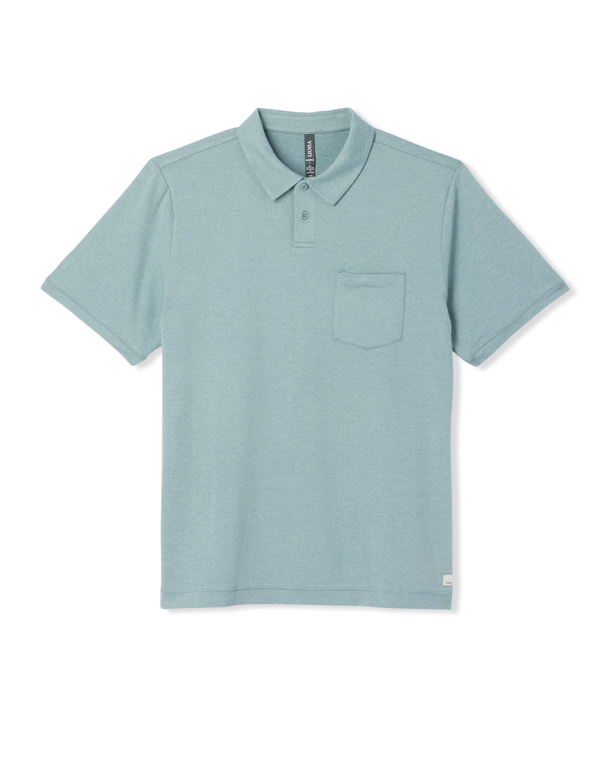 Short Sleeve Ponto Performance Polo | Misty Blue Heather
