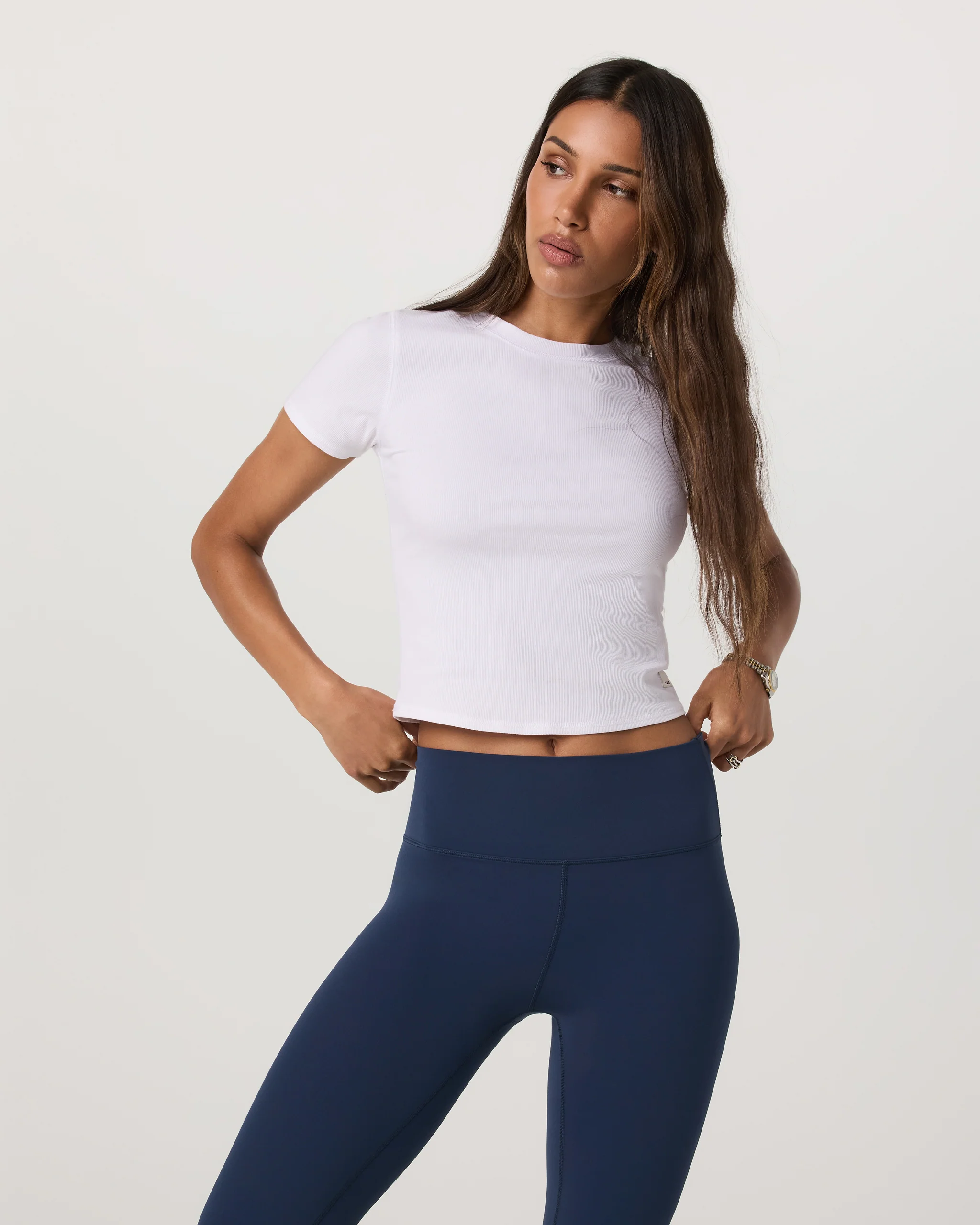 2965-pose-fitted-tee-white-1.webp Pose Fitted Tee | White