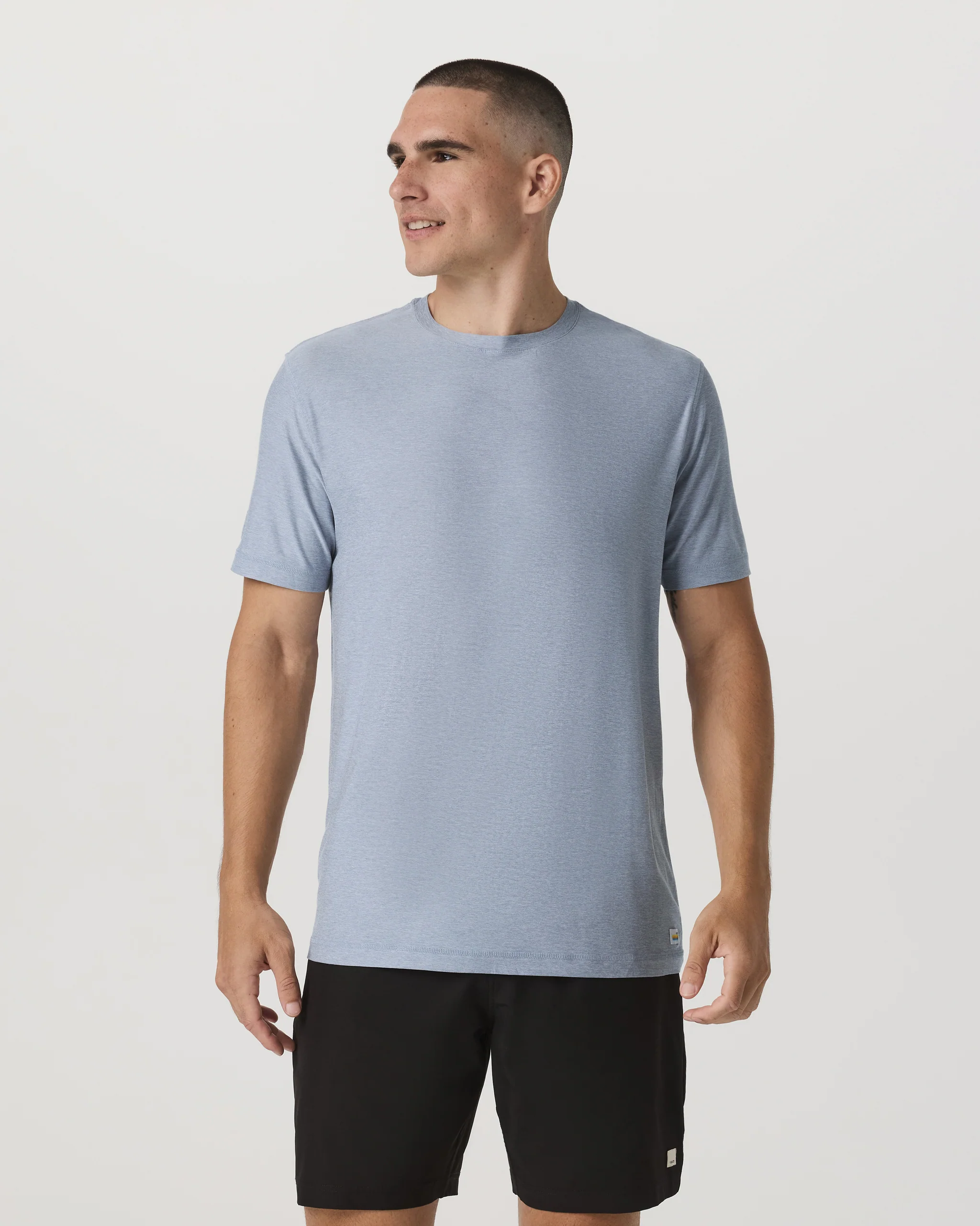 Strato Tech Tee | Blue Dusk Heather