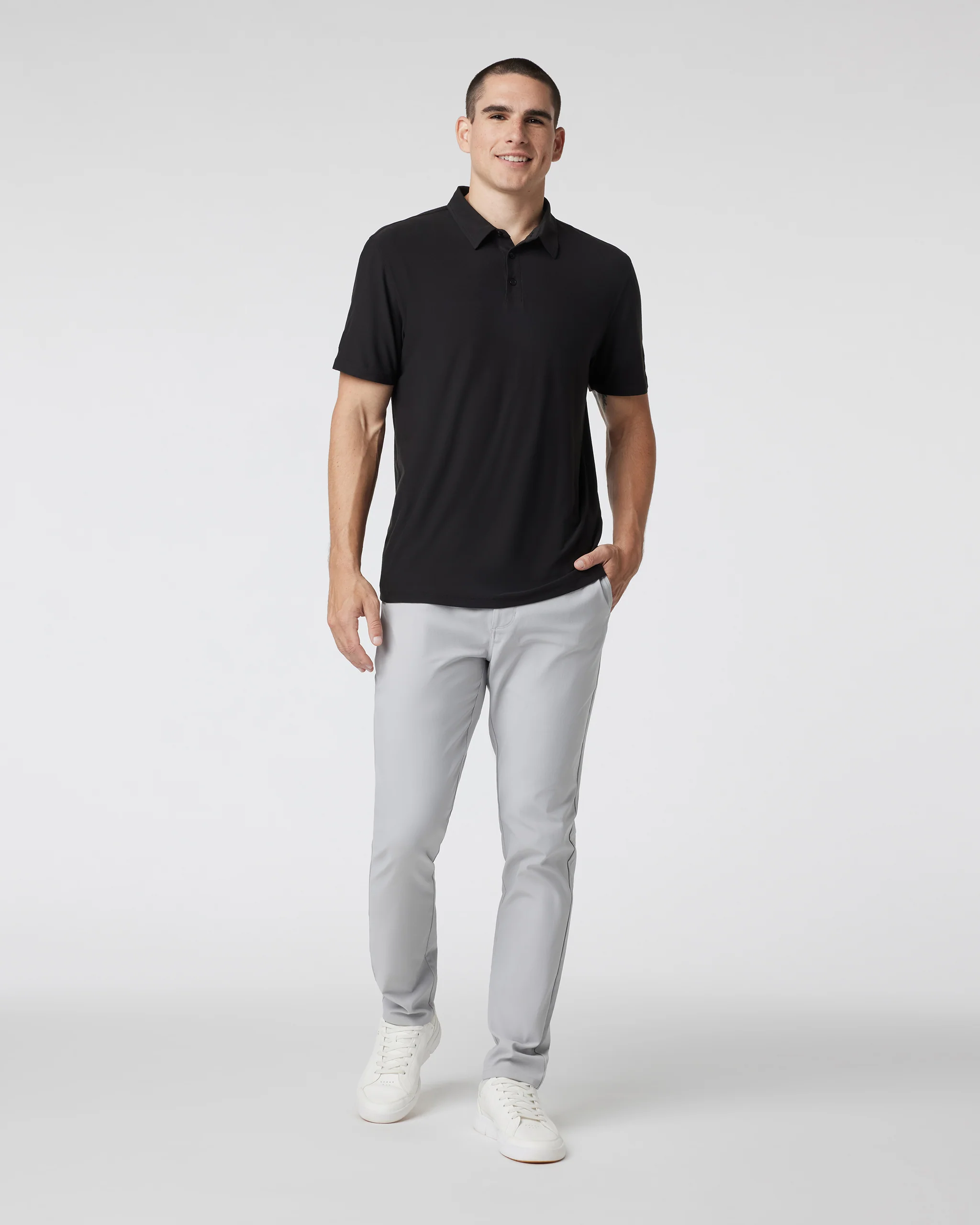 Cascade Tech Chino Pant Athletic Slim Fit 32" | Fog