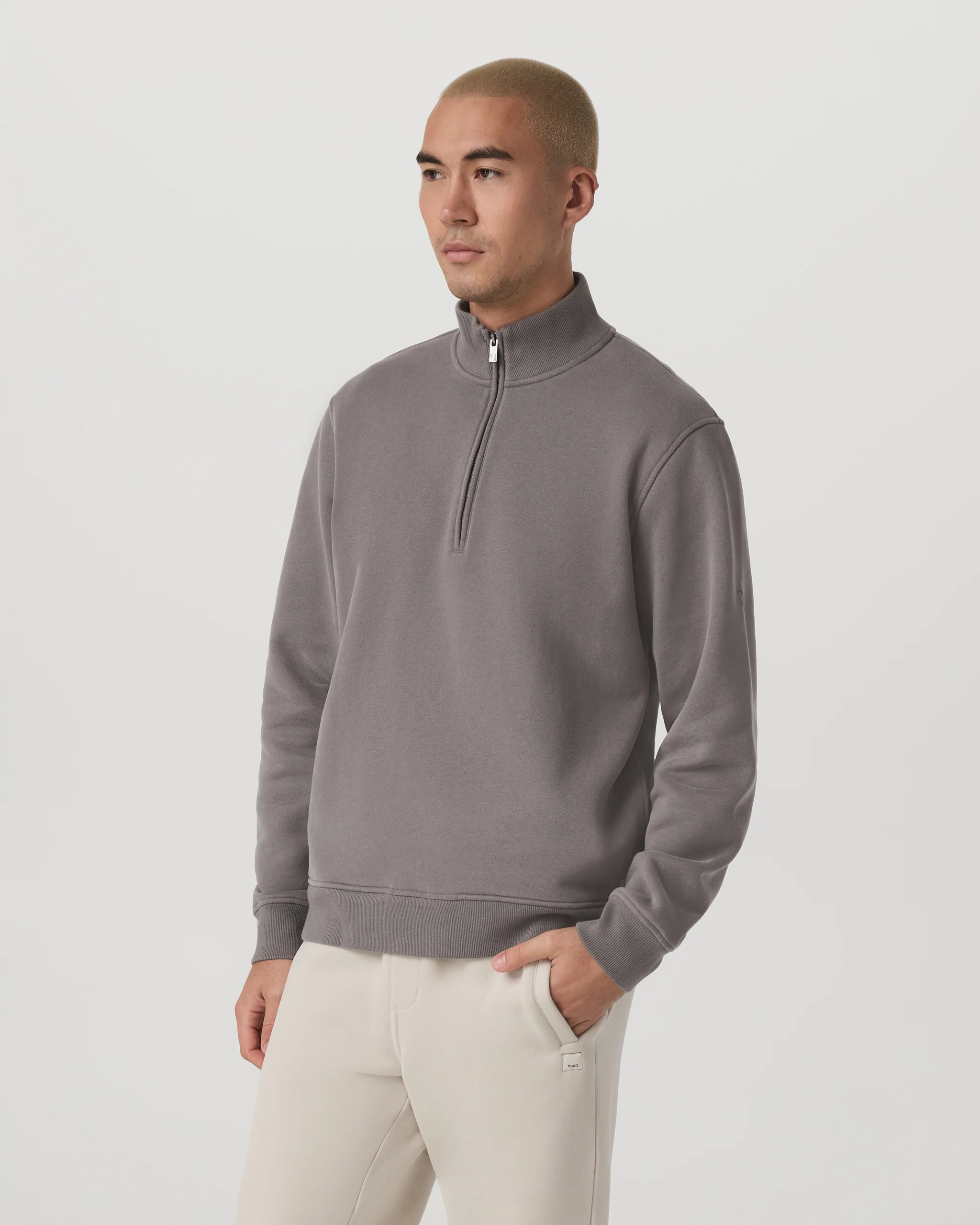 Seaside Half Zip | Cavern Grey