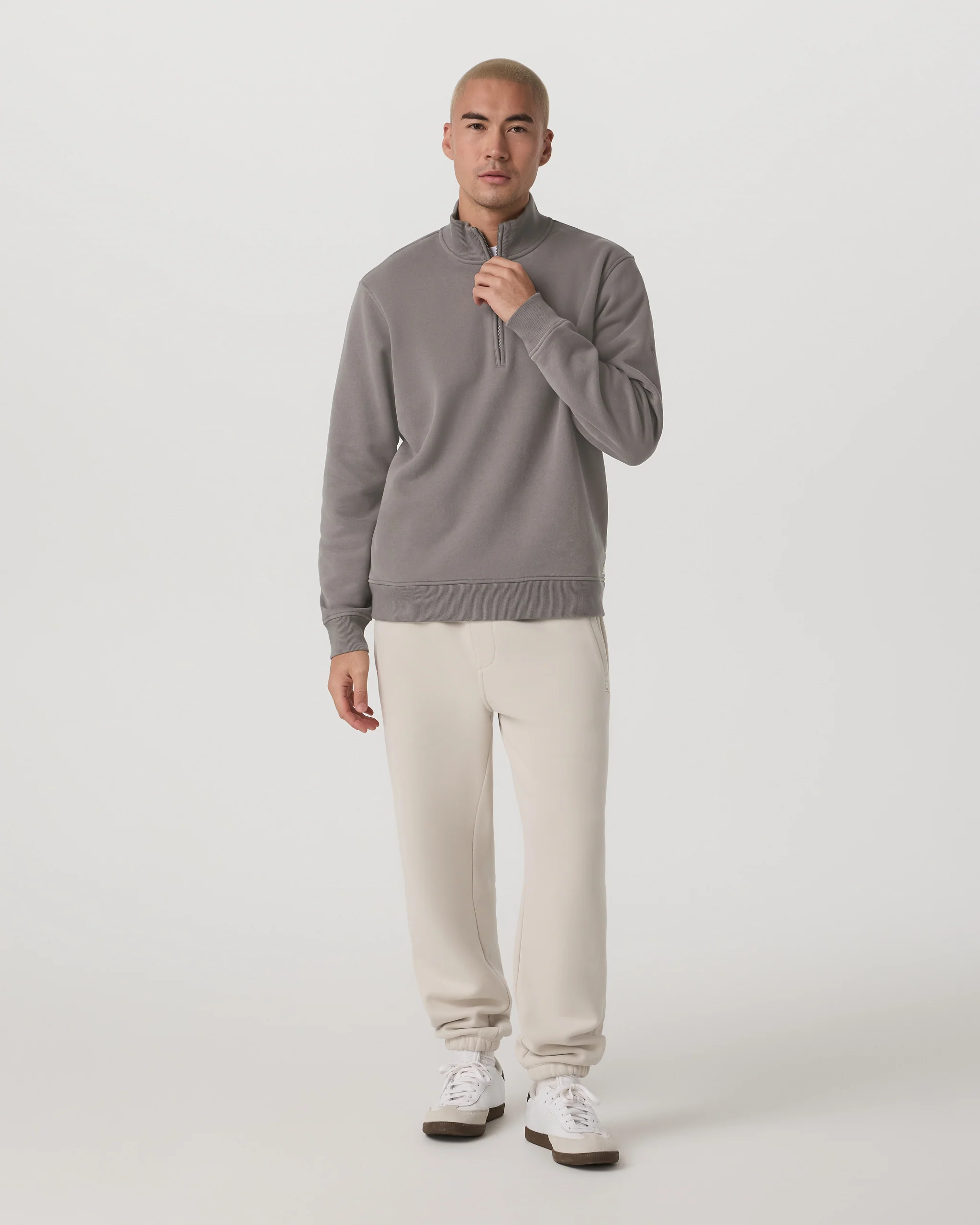 Seaside Half Zip | Cavern Grey