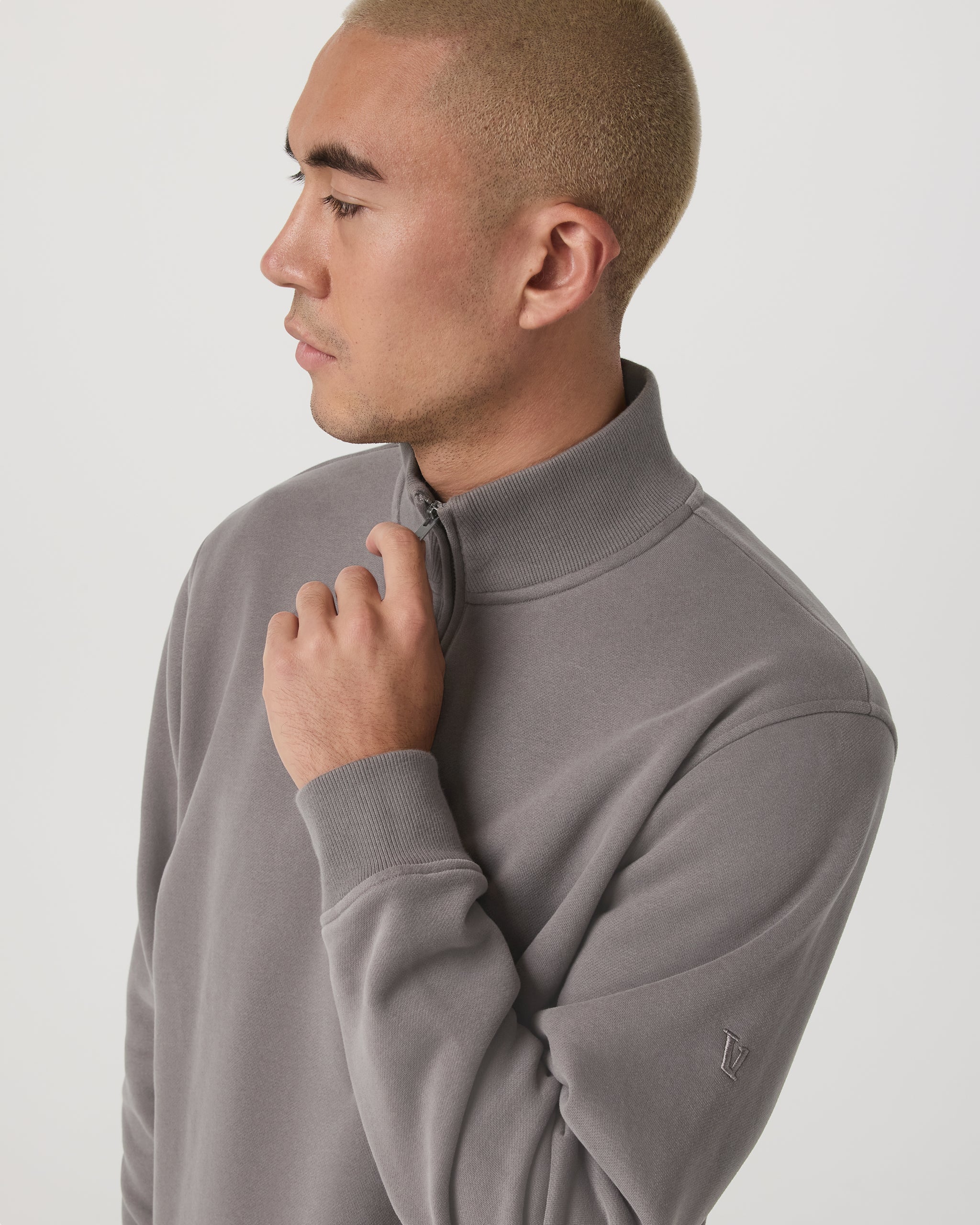 Seaside Half Zip | Cavern Grey
