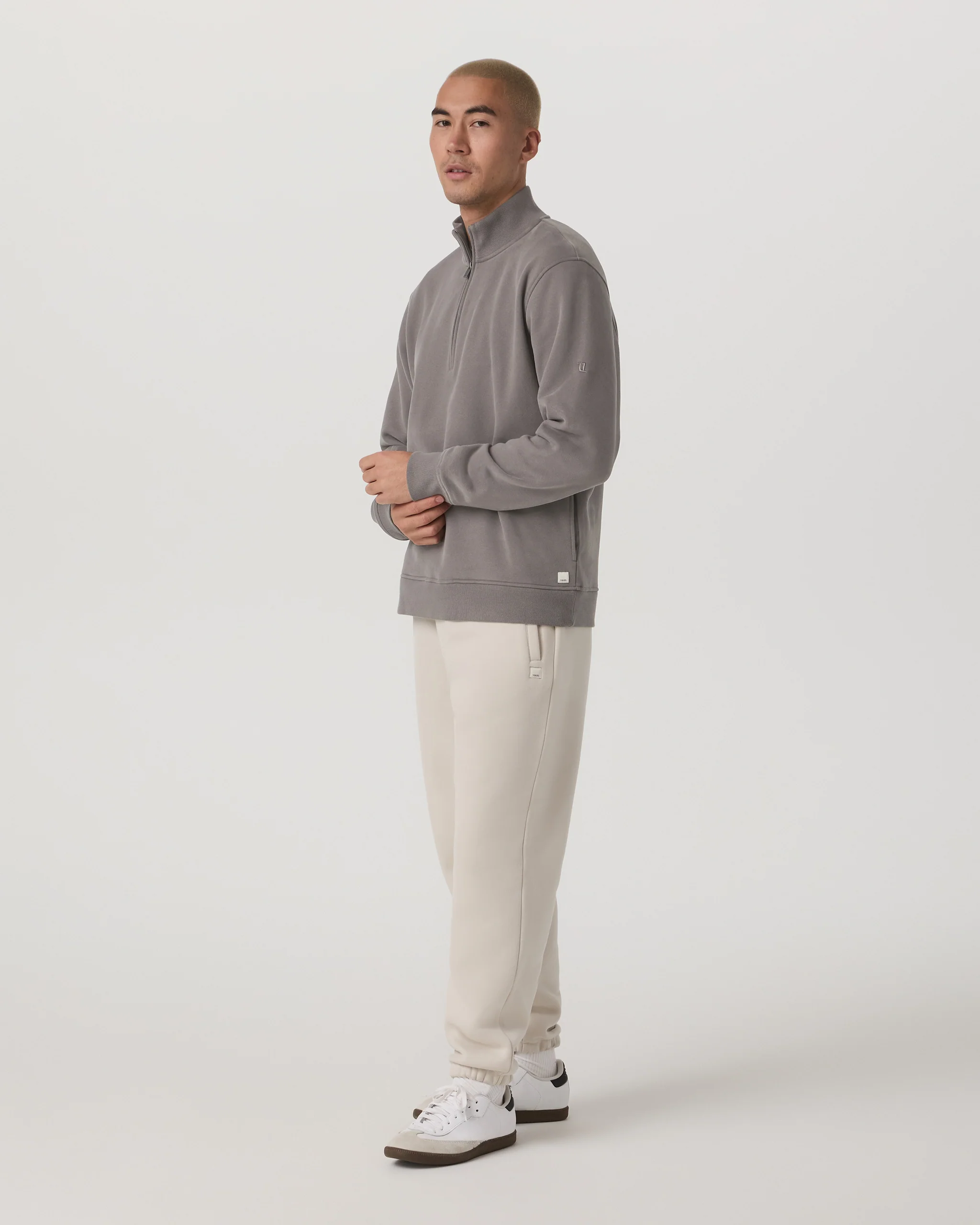 Seaside Half Zip | Cavern Grey