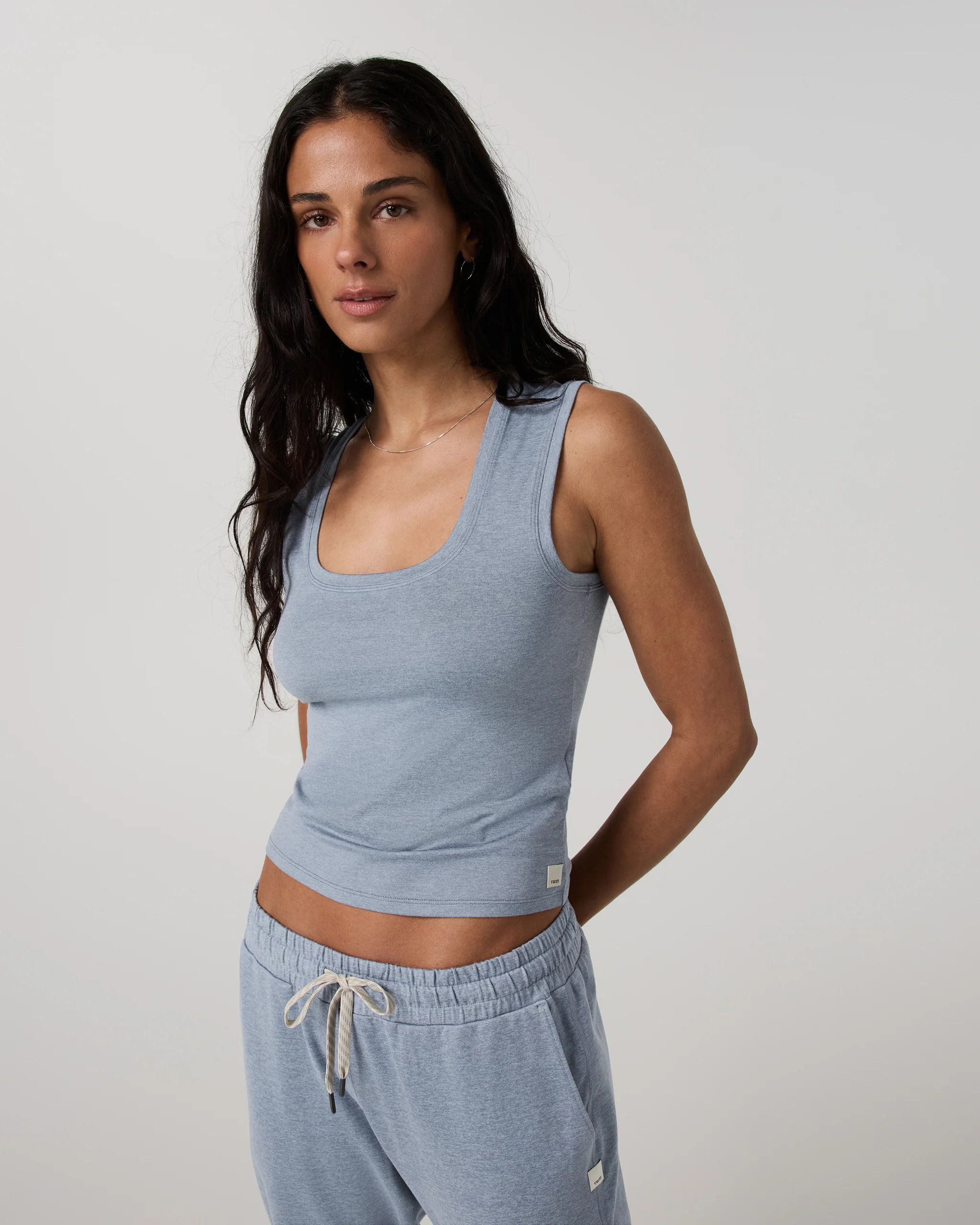 3454-halo-essential-scoop-tank-coastal-fog-heather-5.webp Halo Essential Scoop Tank | Coastal Fog Heather