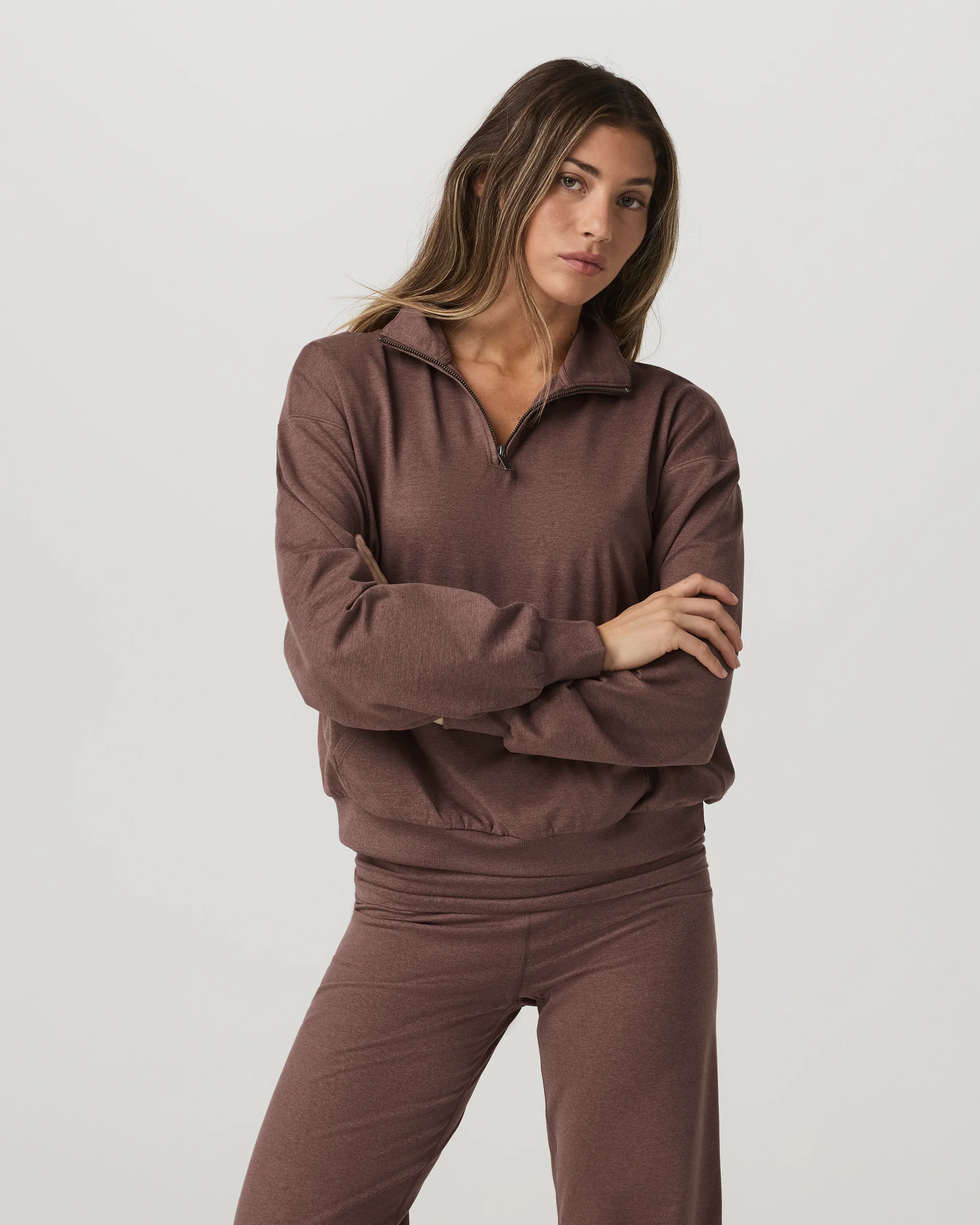 3622-granite-half-zip-sable-heather-1.webp Granite Half Zip | Sable Heather
