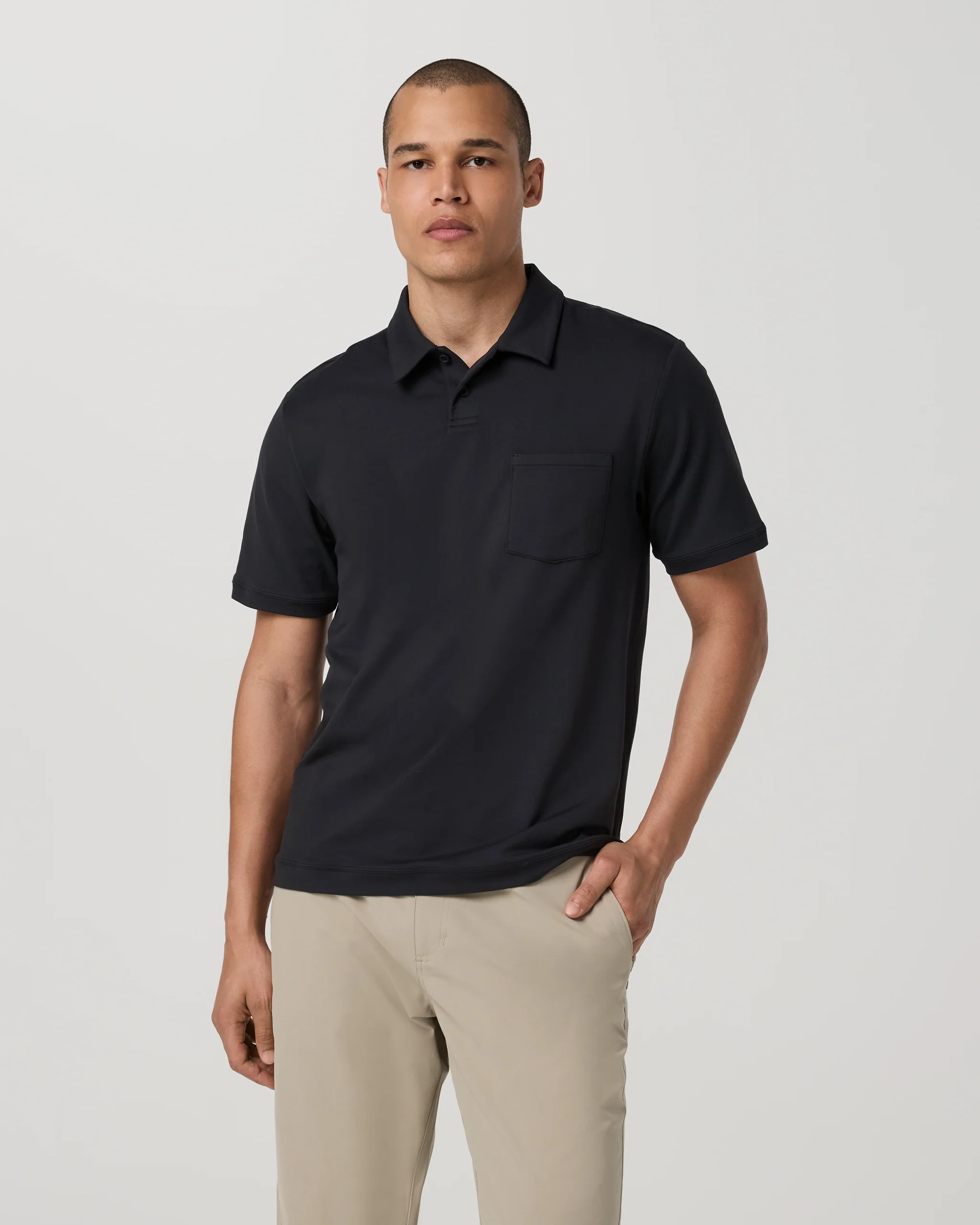 4095-short-sleeve-ponto-performance-polo-black-1.webp Short Sleeve Ponto Performance Polo | Black