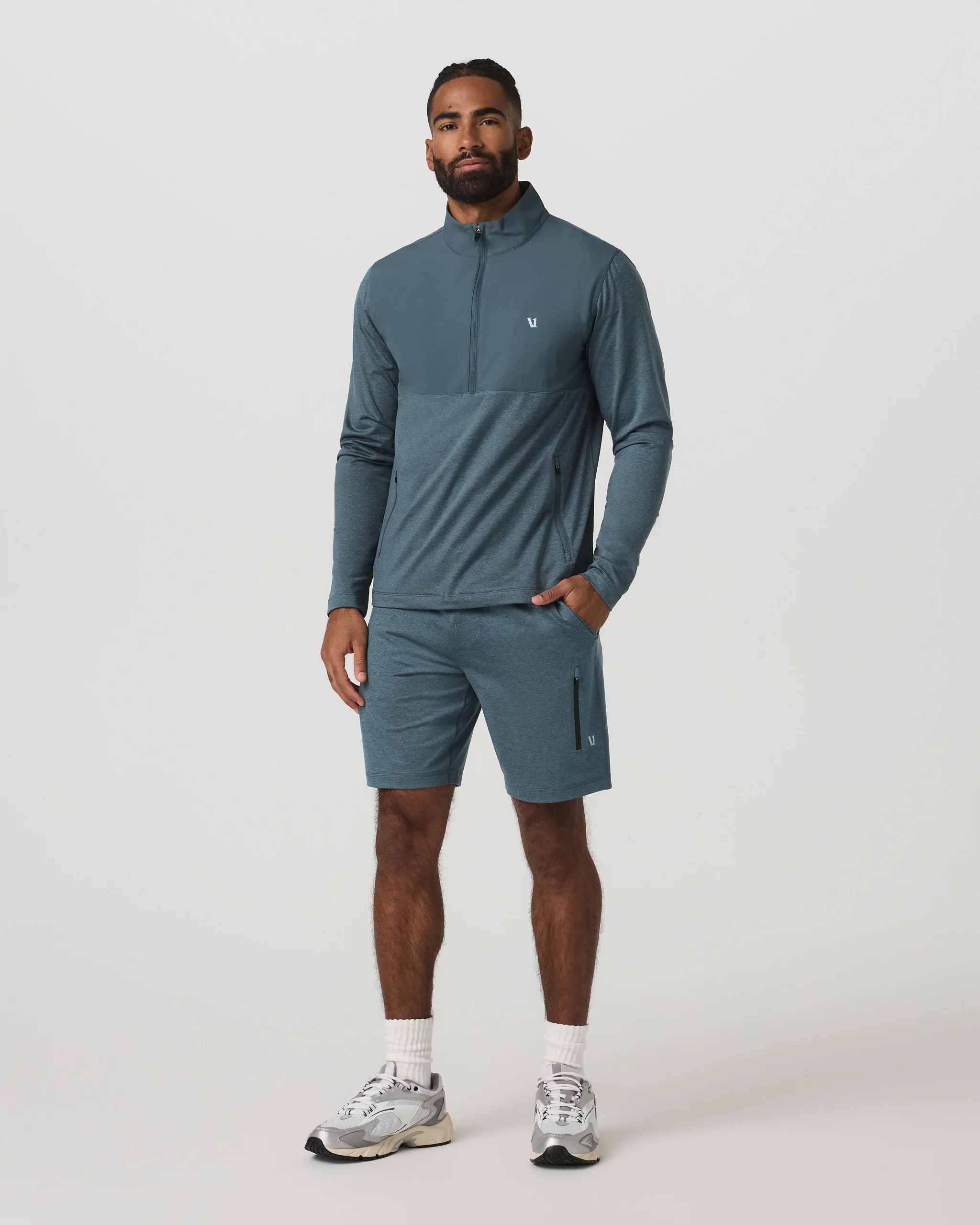 Sunday Element Half Zip | Blue Sea Heather