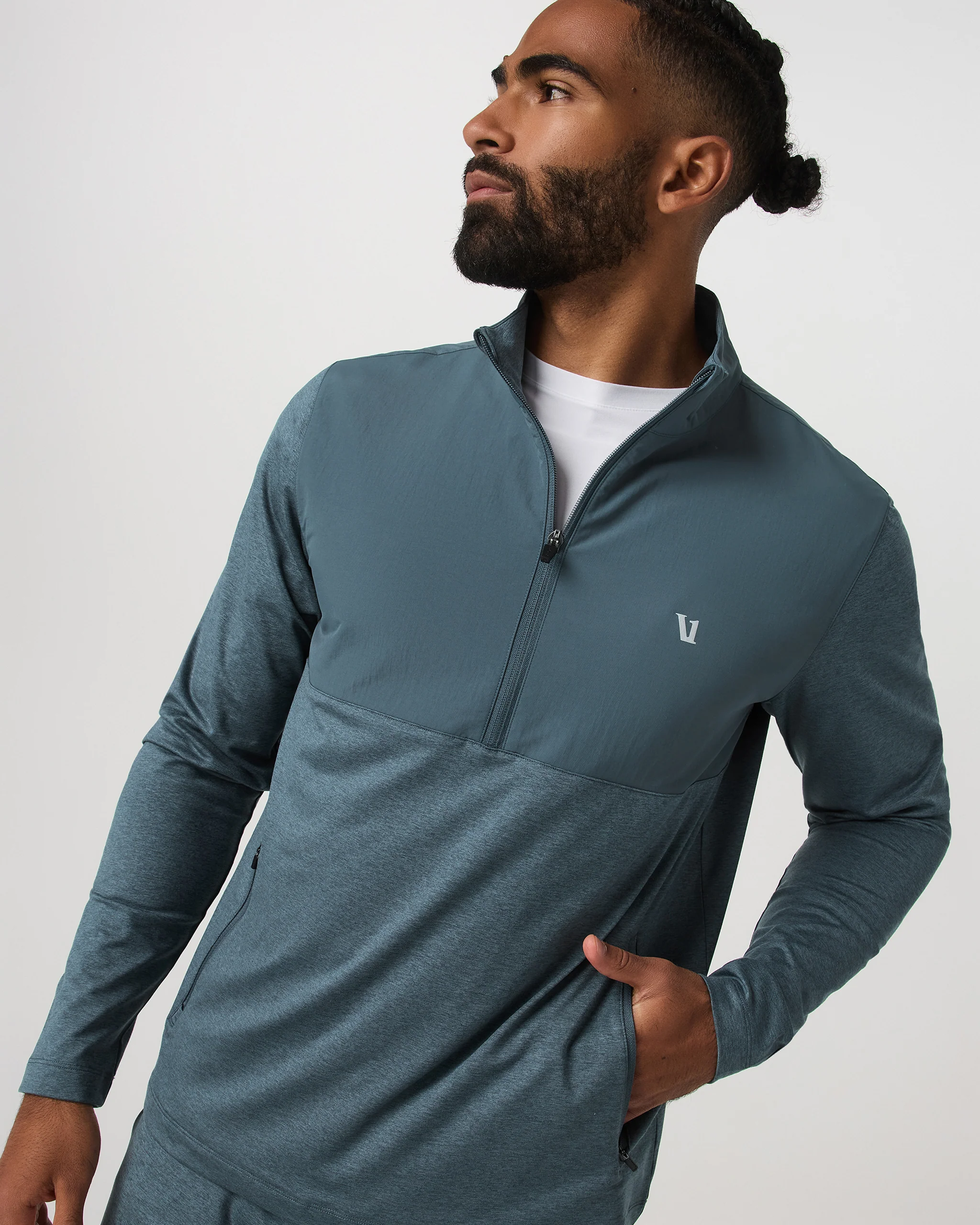 Sunday Element Half Zip | Blue Sea Heather