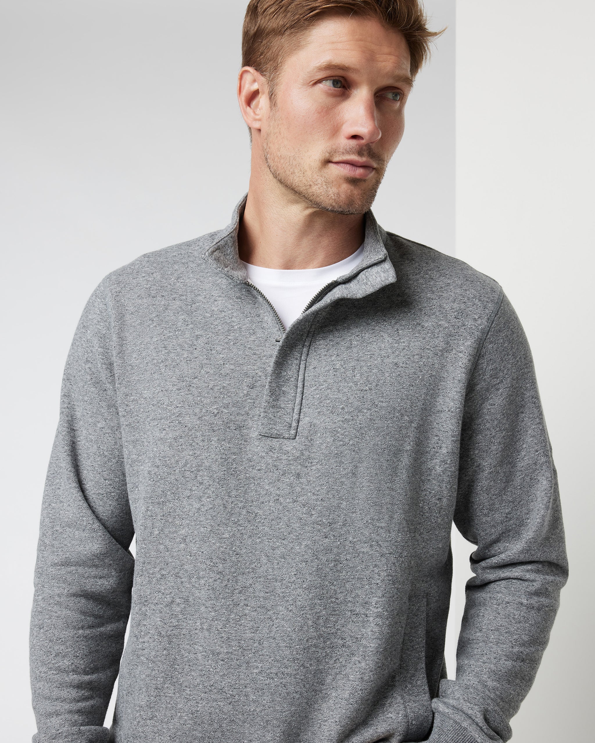 5238-cypress-quarter-zip-heather-grey-1.jpg Cypress Quarter Zip | Heather Grey