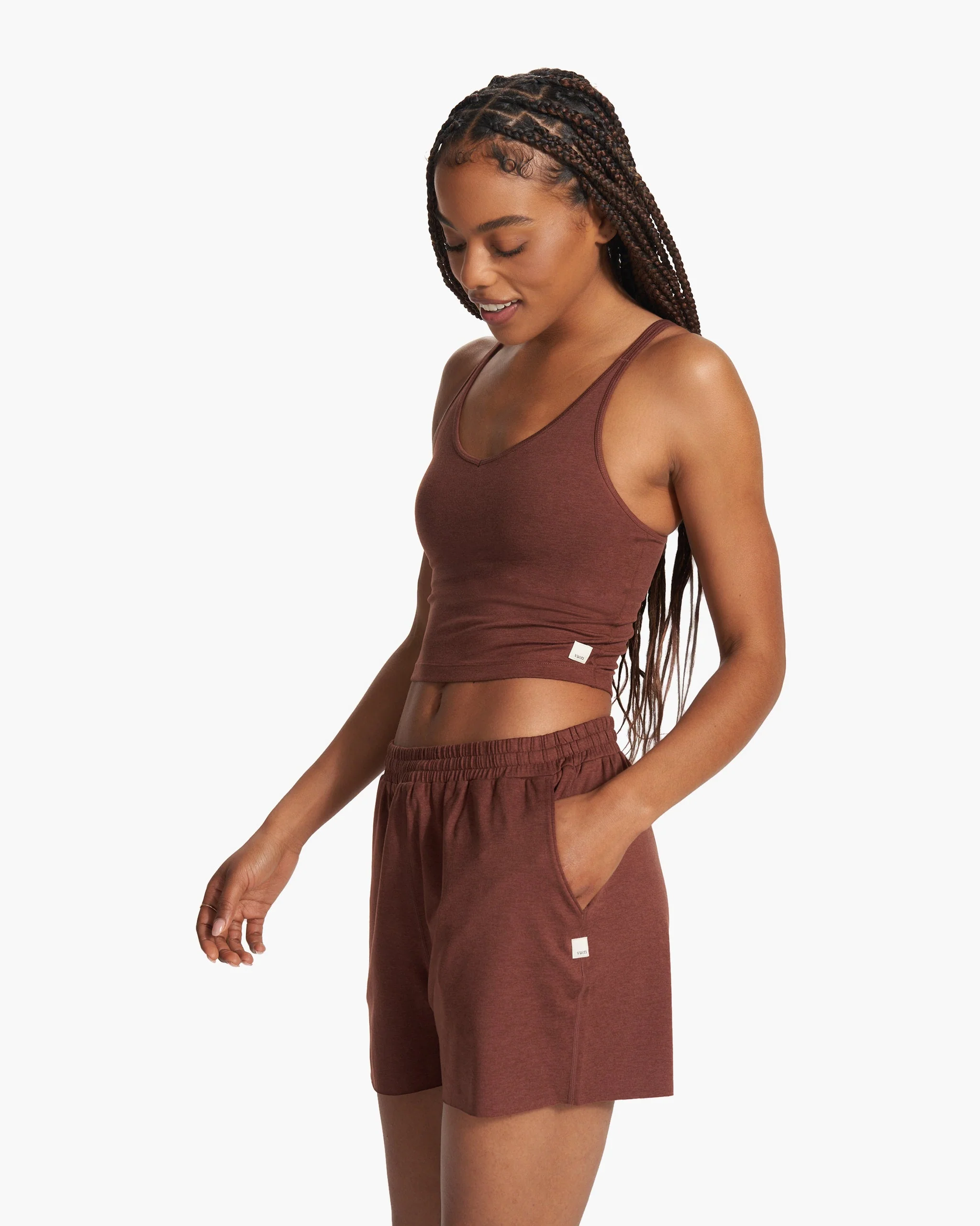 Halo Performance Crop | Cedar Heather