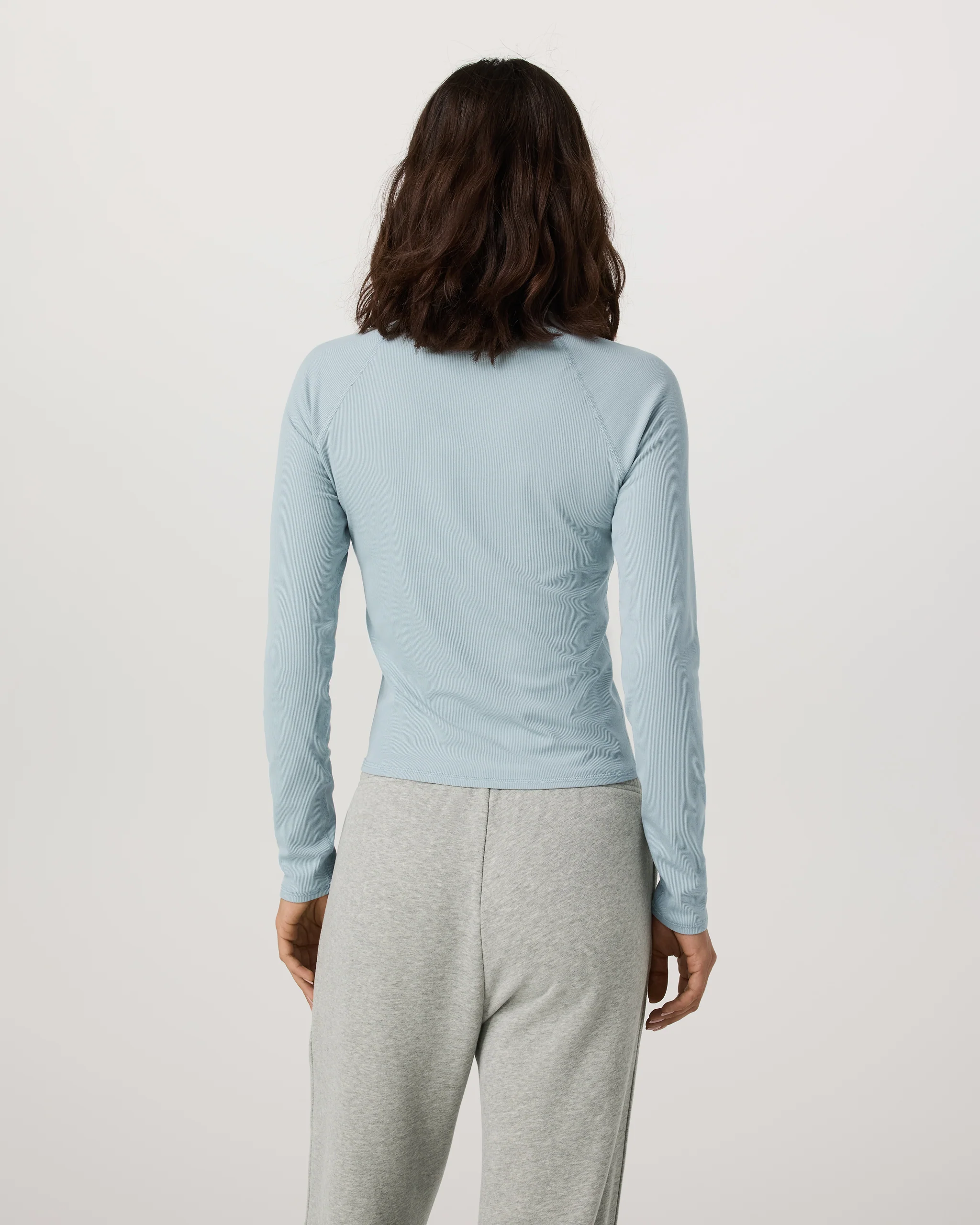 Long Sleeve Pose Crew | Blue Haze