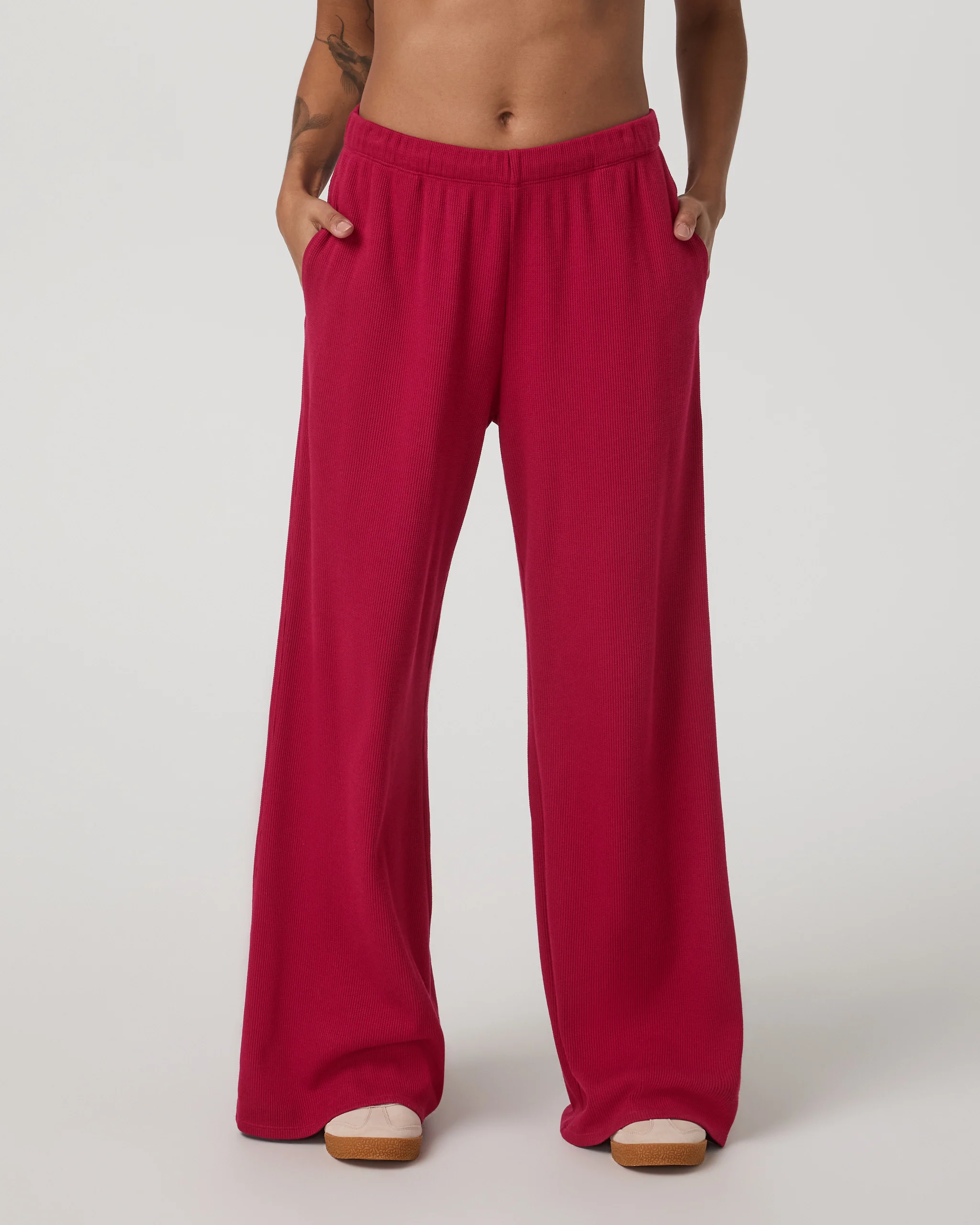 5778-waffle-wideleg-pant-strawberry-1.webp Waffle Wideleg Pant | Strawberry
