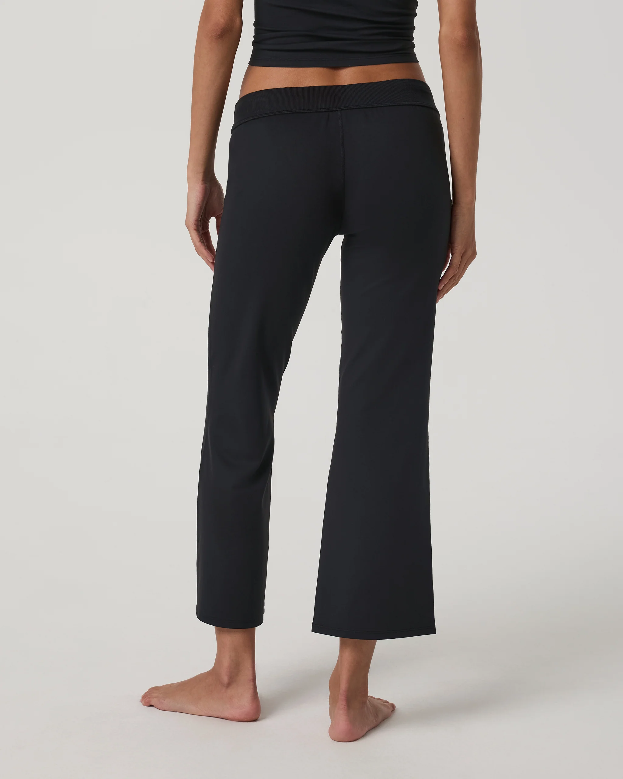 6046-halo-slim-flare-ankle-pant-solid-black-3.webp Halo Slim Flare Ankle Pant | Solid Black