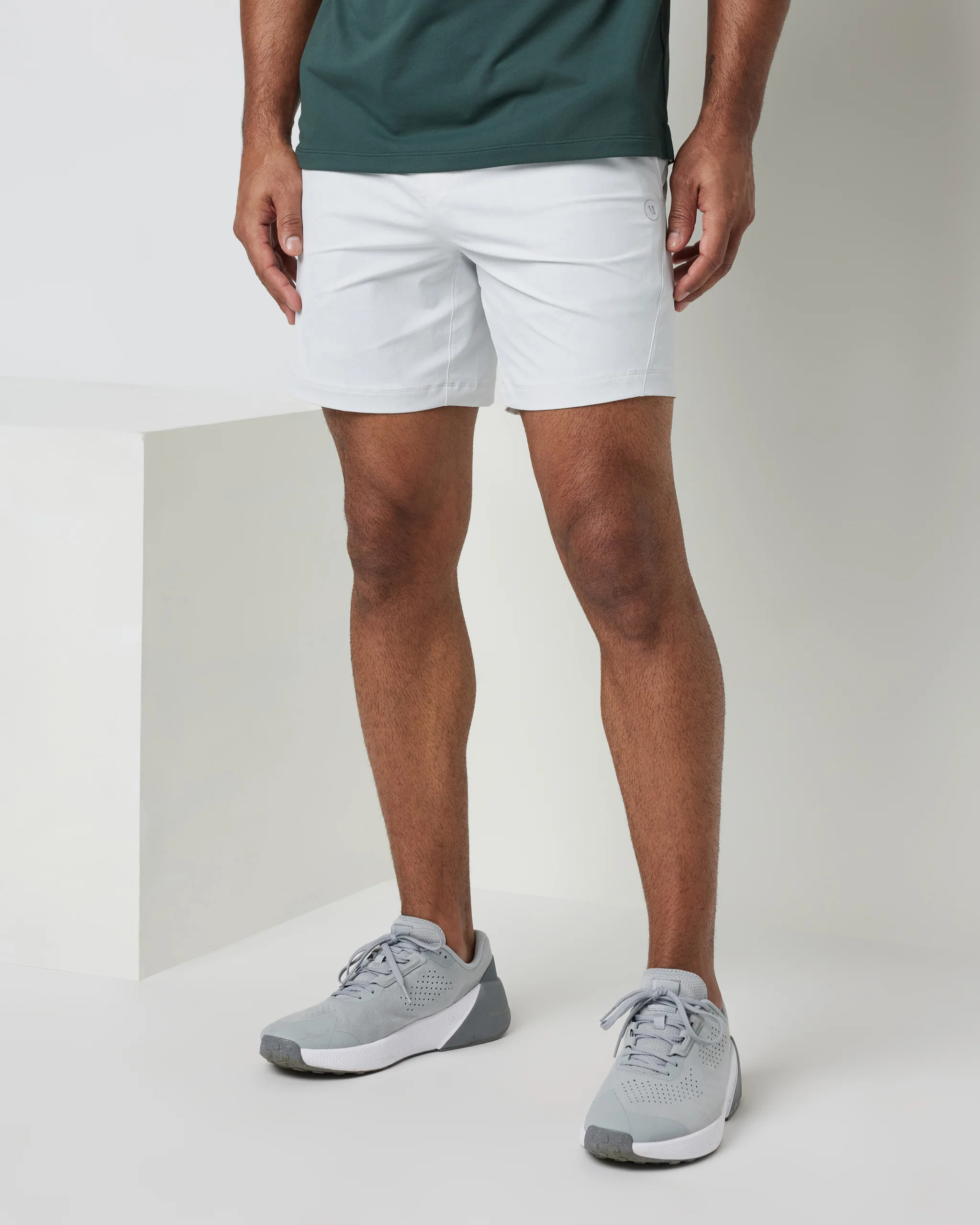 Crosscourt Short Unlined 7" | Frost Grey