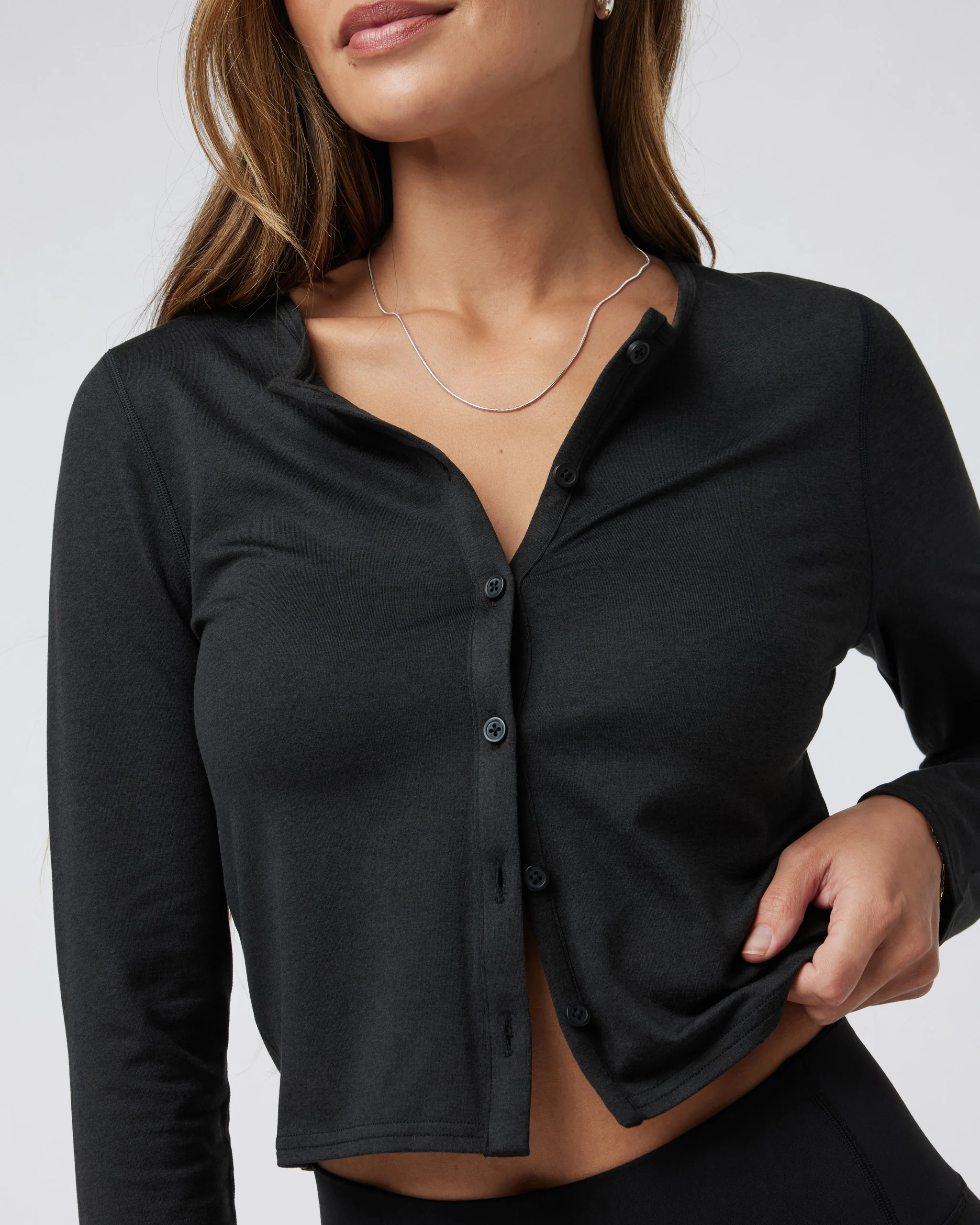 Halo Cardigan | Black Heather