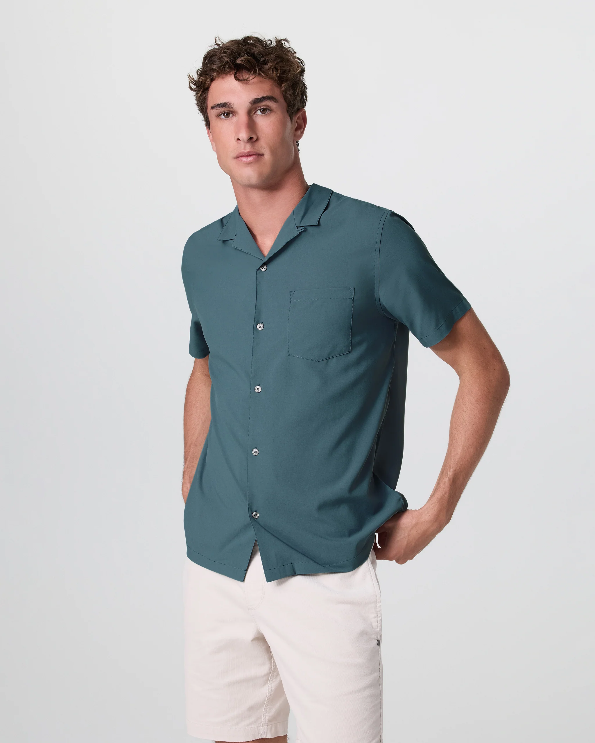 Seaport Button Down | Light Deep Sea Heather