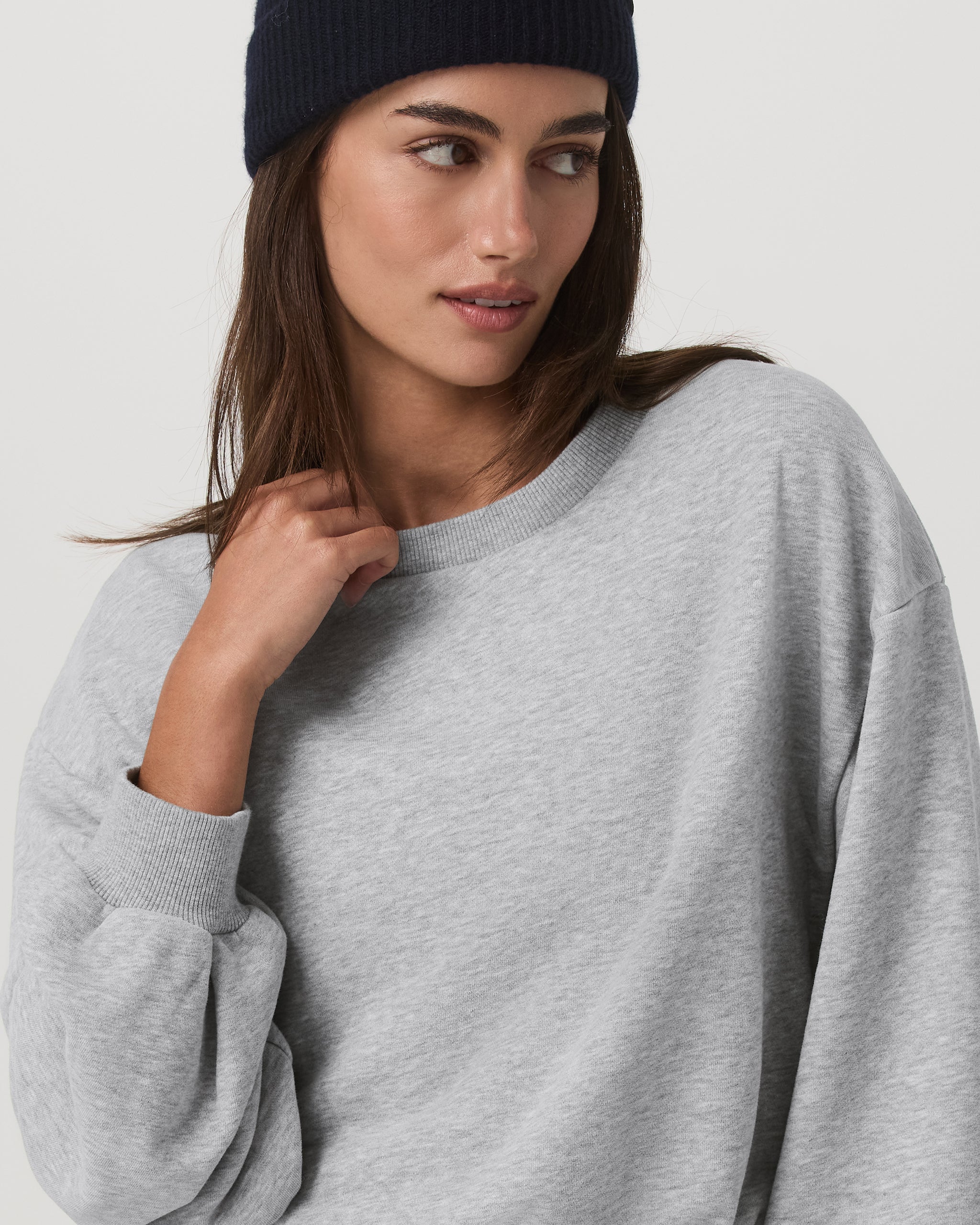 Sedona Bubble Crew | Light Heather Grey