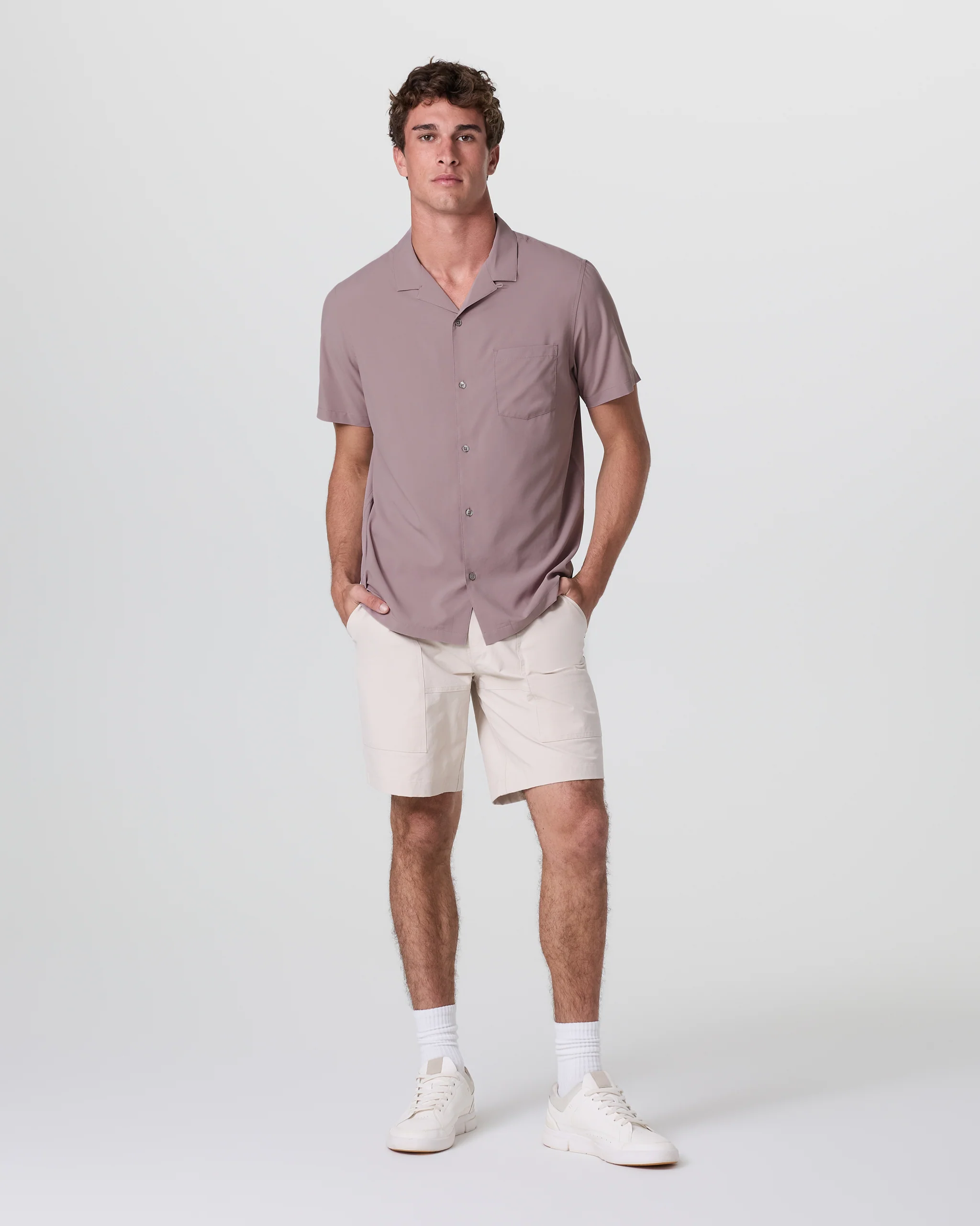 Seaport Button Down | Dark Umber Heather