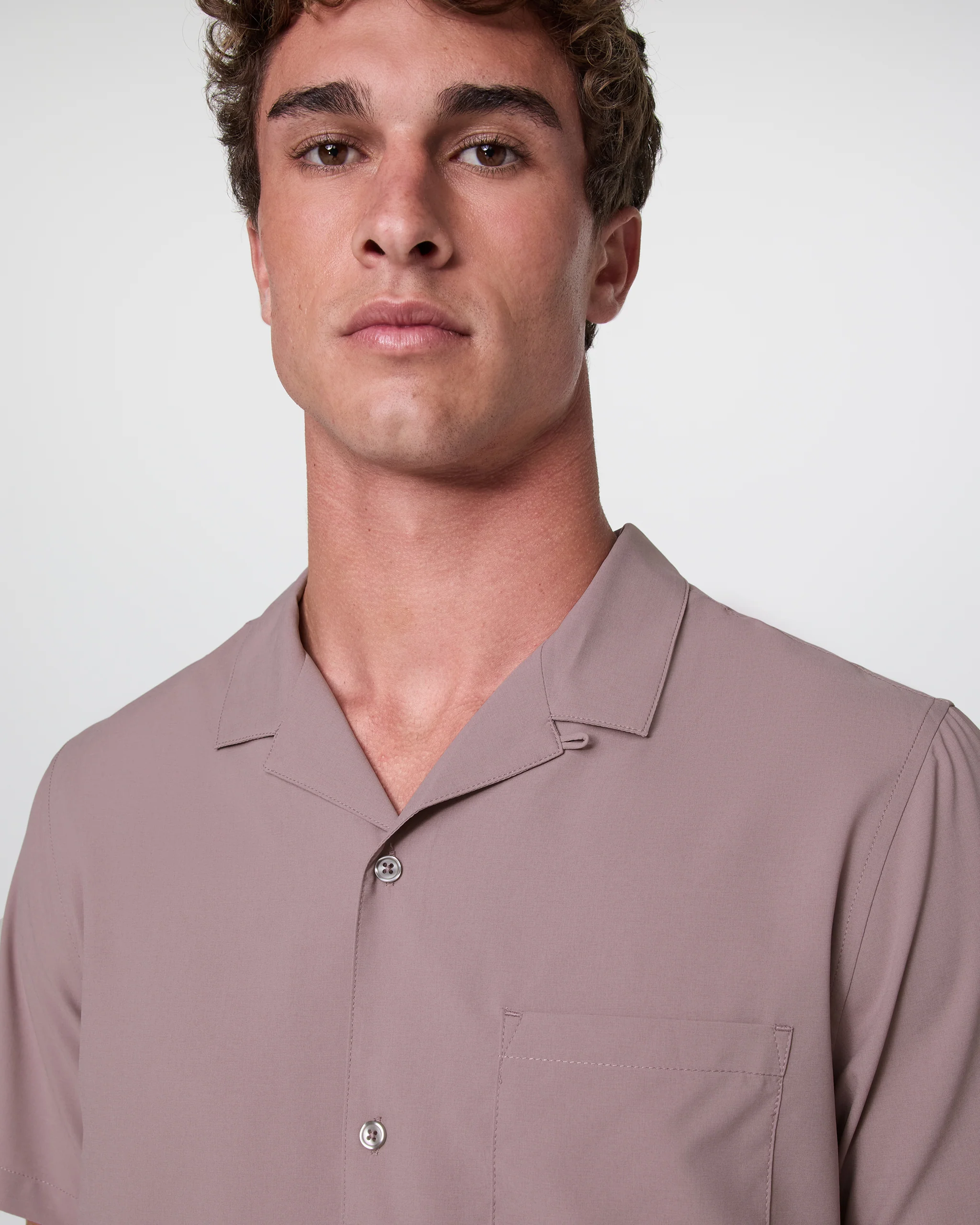 Seaport Button Down | Dark Umber Heather