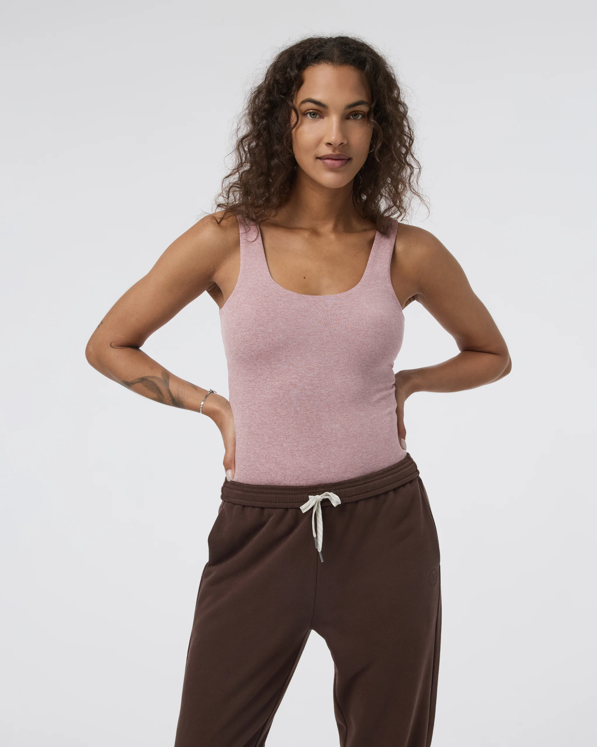 Sleeveless Halo Bodysuit | Zion Rose Heather