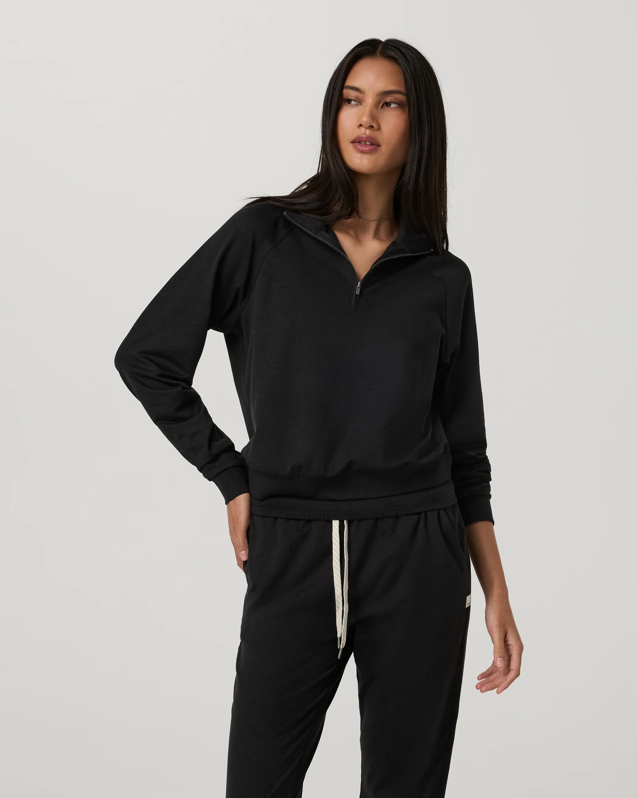 6923-halo-half-zip-black-heather-2.webp Halo Half Zip | Black Heather