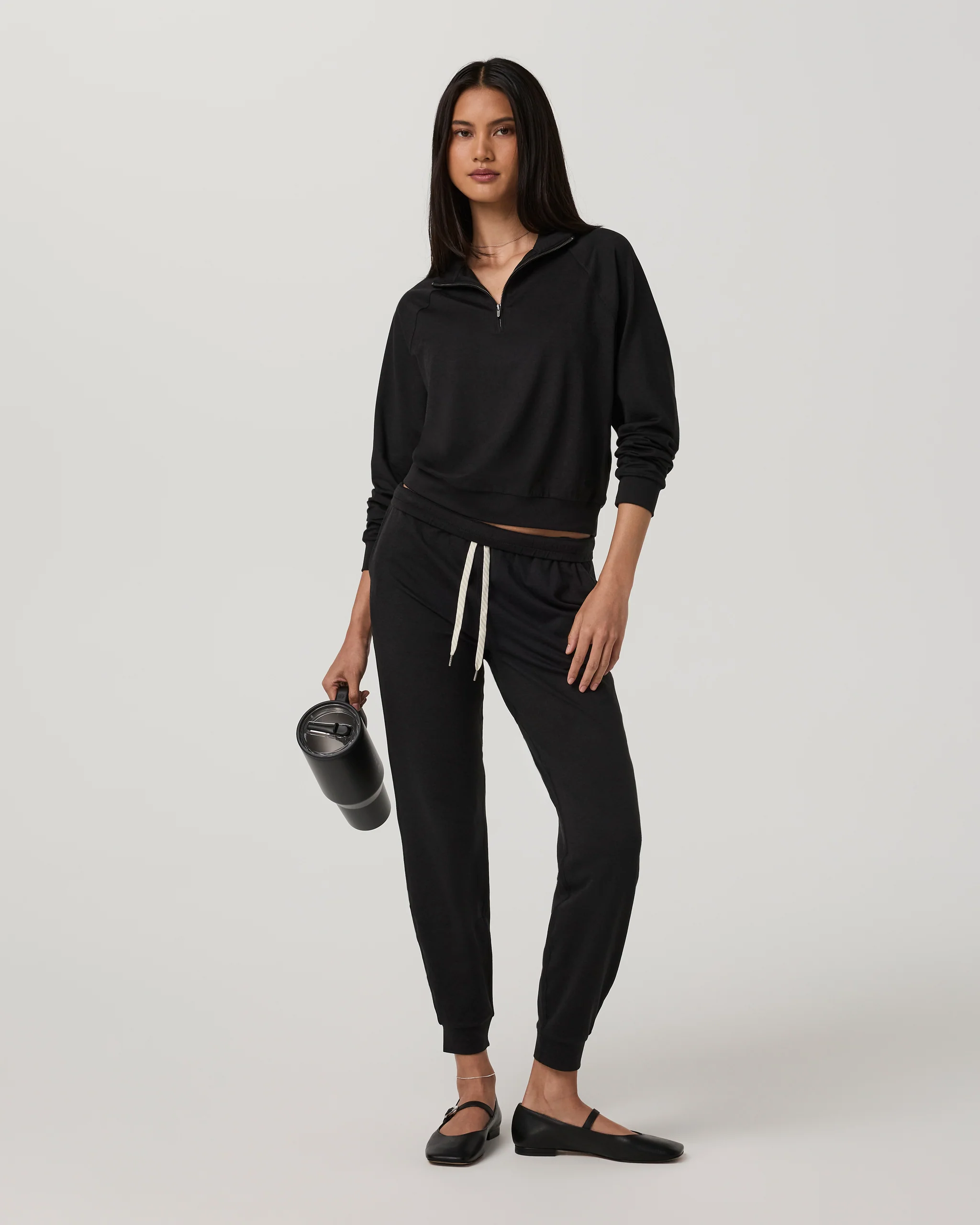6923-halo-half-zip-black-heather-4.webp Halo Half Zip | Black Heather