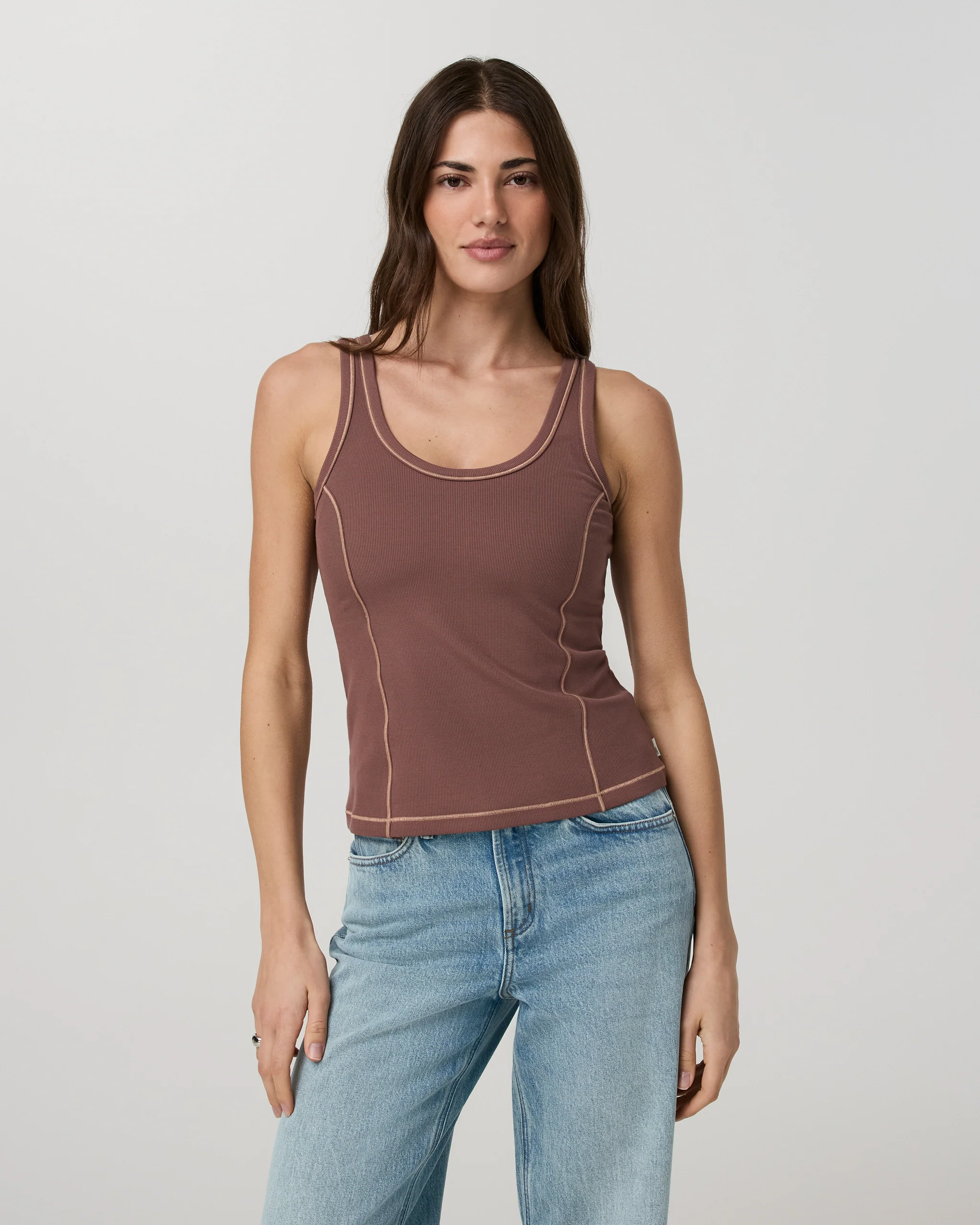 Pose Seams Tank | Sable