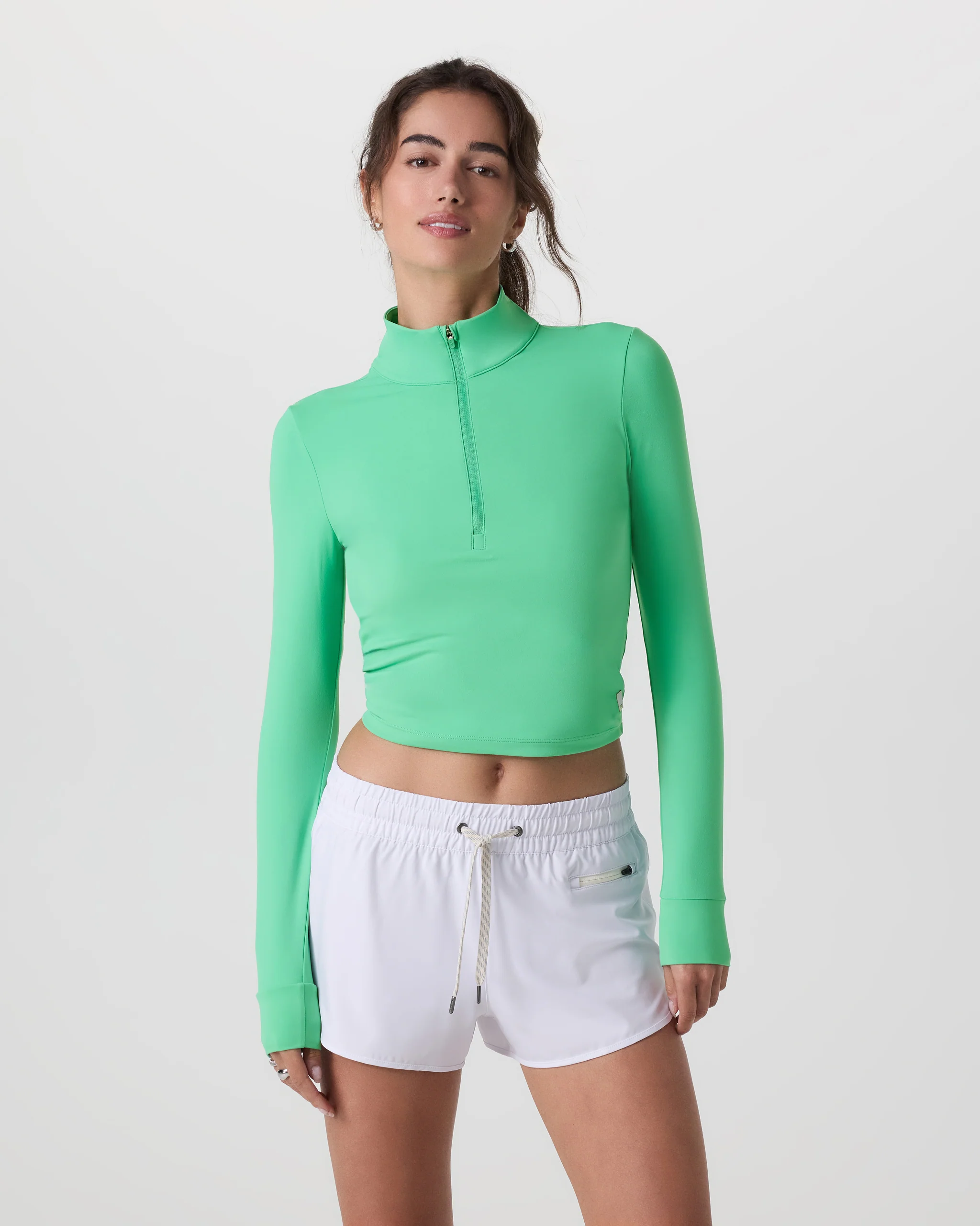 Studio Half Zip | Light Bergamot