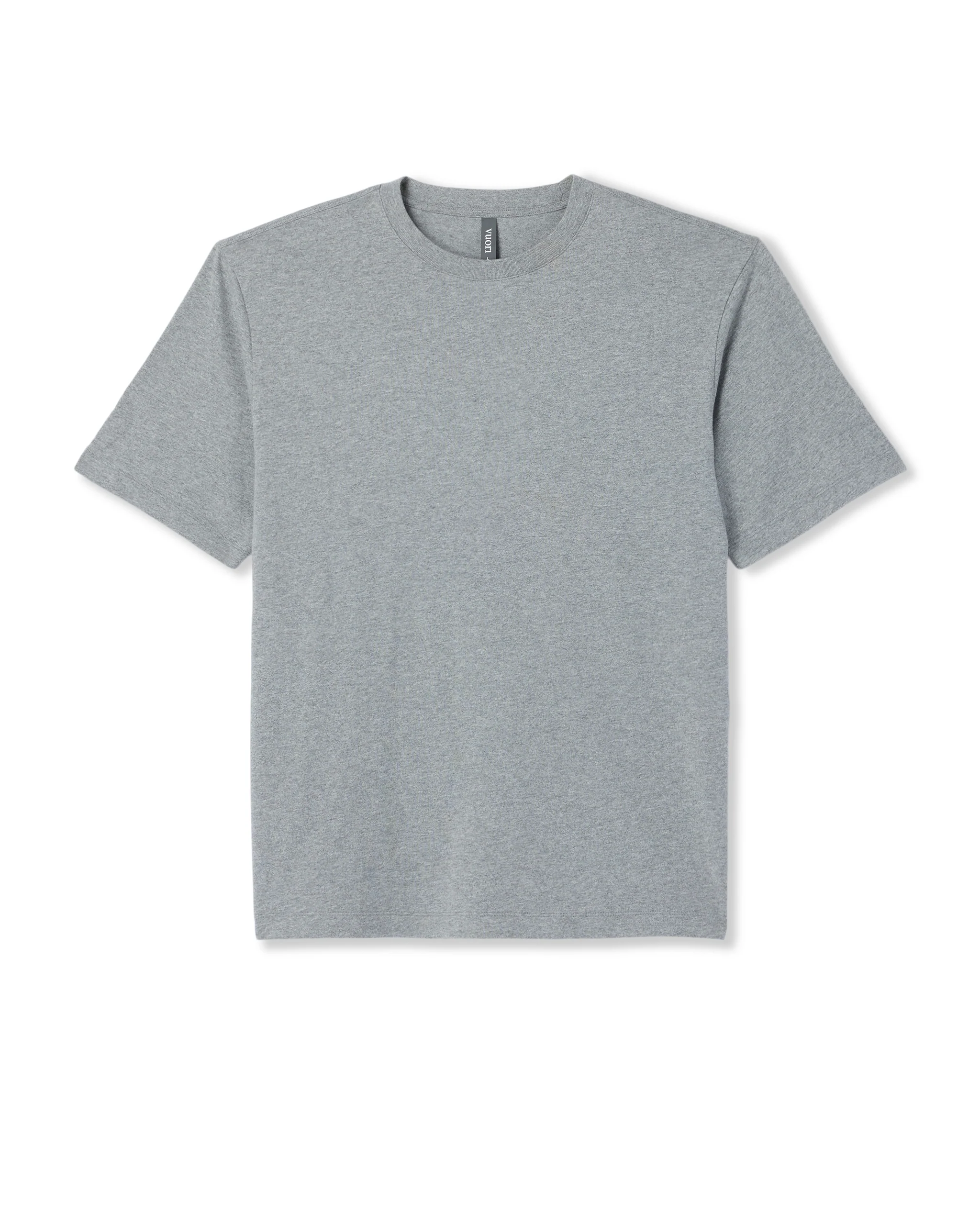 7236-short-sleeve-vuori-heavyweight-cotton-tee-relaxed-fit-grey-heather-6.webp Short Sleeve Vuori Heavyweight Cotton Tee - Relaxed Fit | Grey Heather