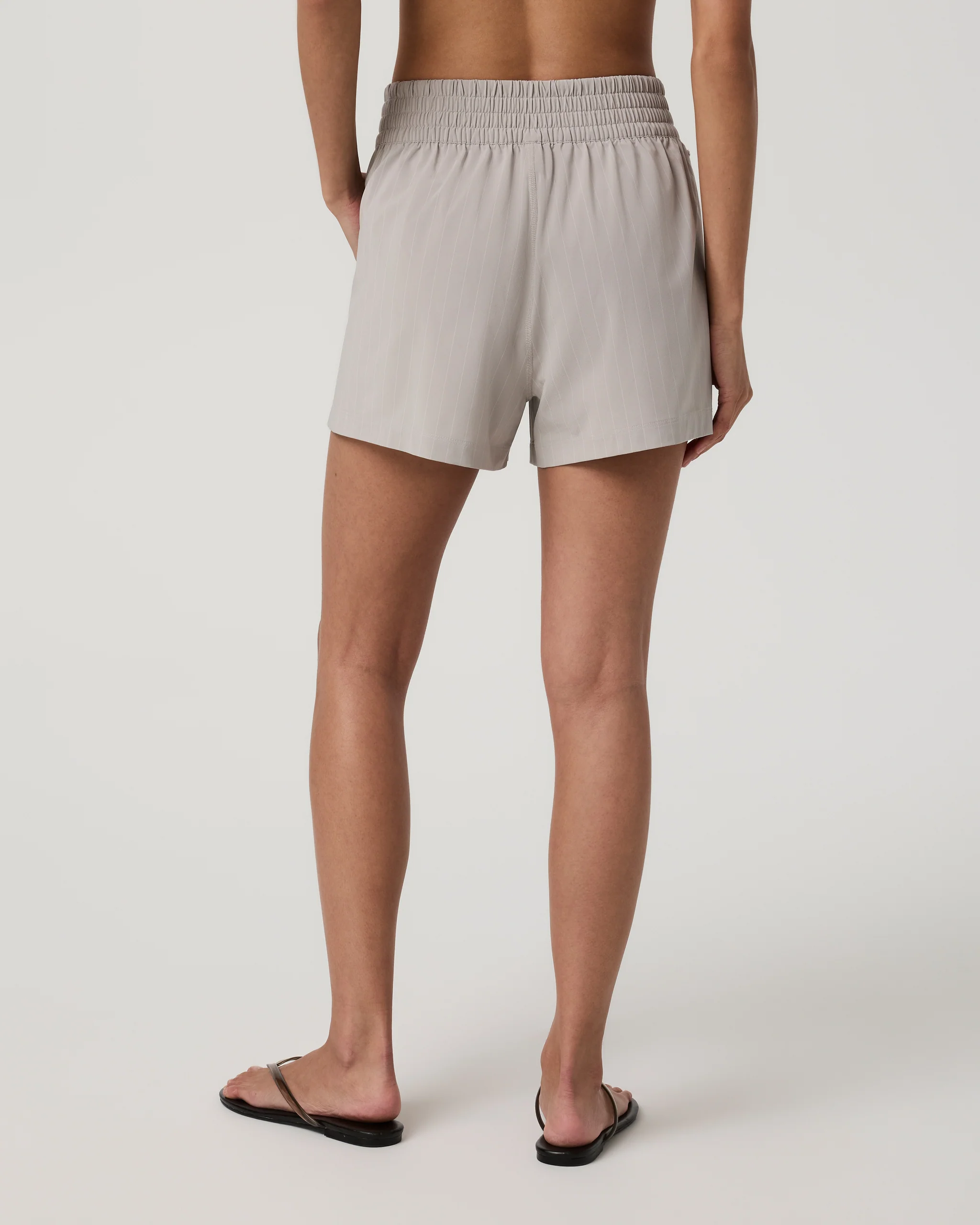 Villa Pinstripe Short | Suede Pinstripe