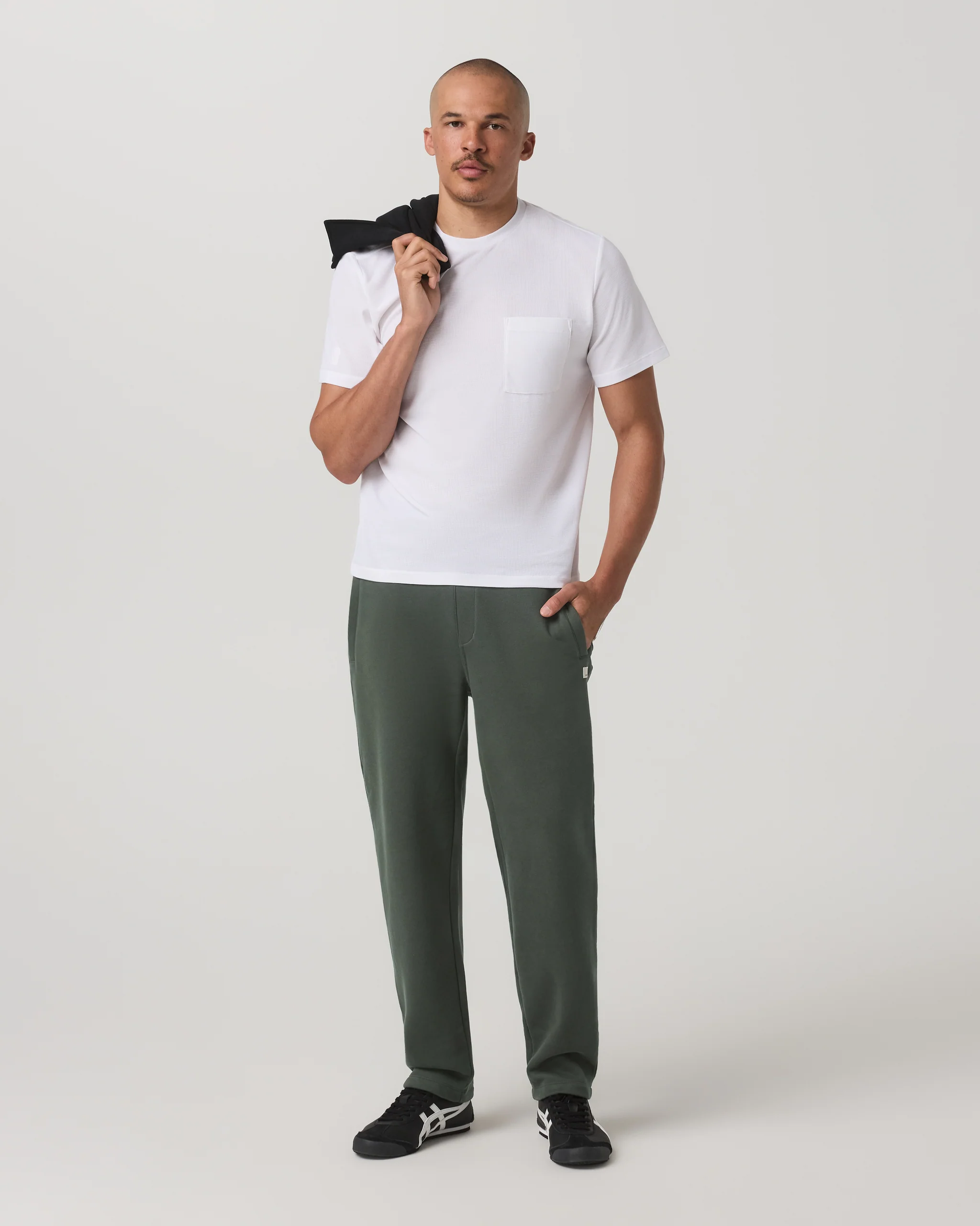 7677-short-sleeve-micro-waffle-tee-relaxed-fit-white-5.webp Short Sleeve Micro Waffle Tee - Relaxed Fit | White