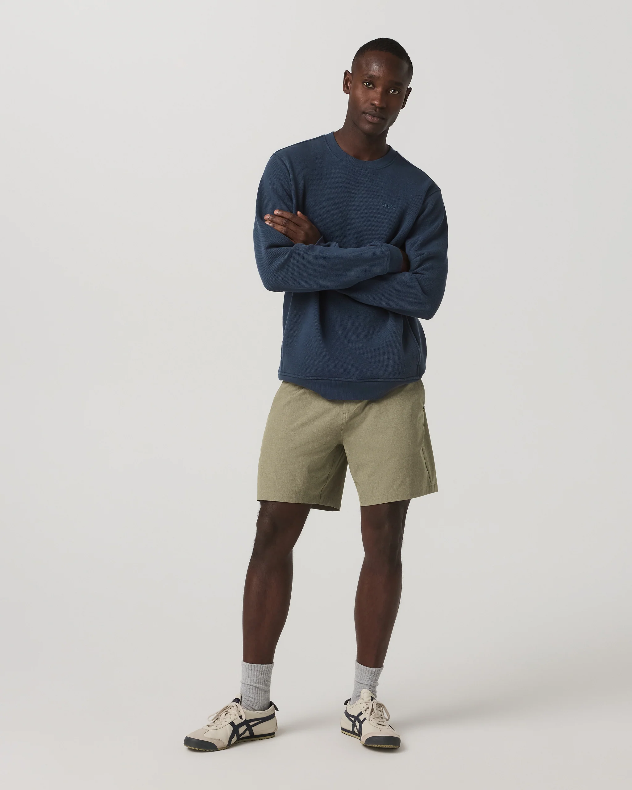 7725-aim-elastic-waist-short-7-artichoke-linen-texture-3.webp Aim Elastic Waist Short 7" | Artichoke Linen Texture