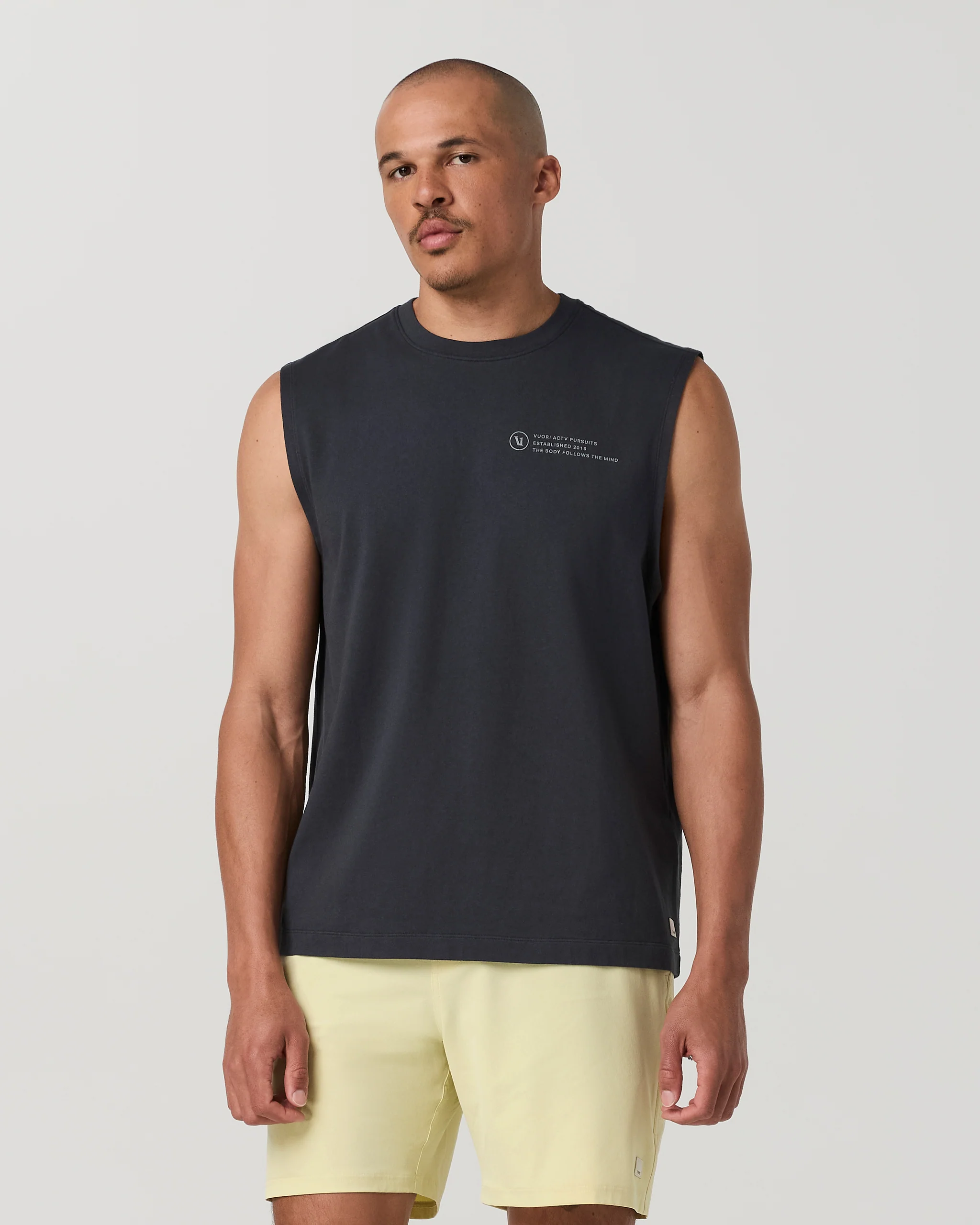 Sleeveless Heavyweight Cotton Muscle Tank | Navy