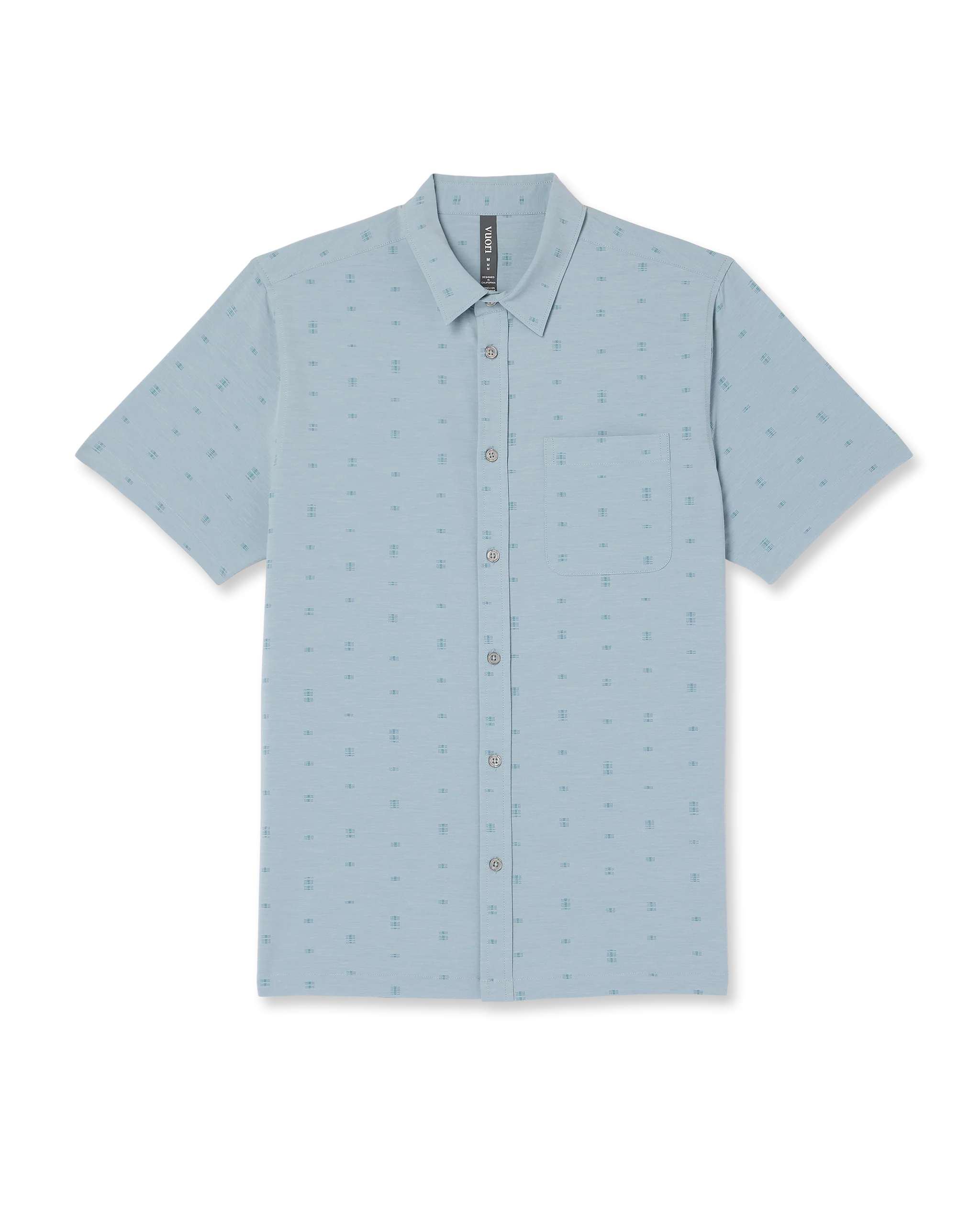 Short Sleeve Bridge Button Down | Raindrop Stone