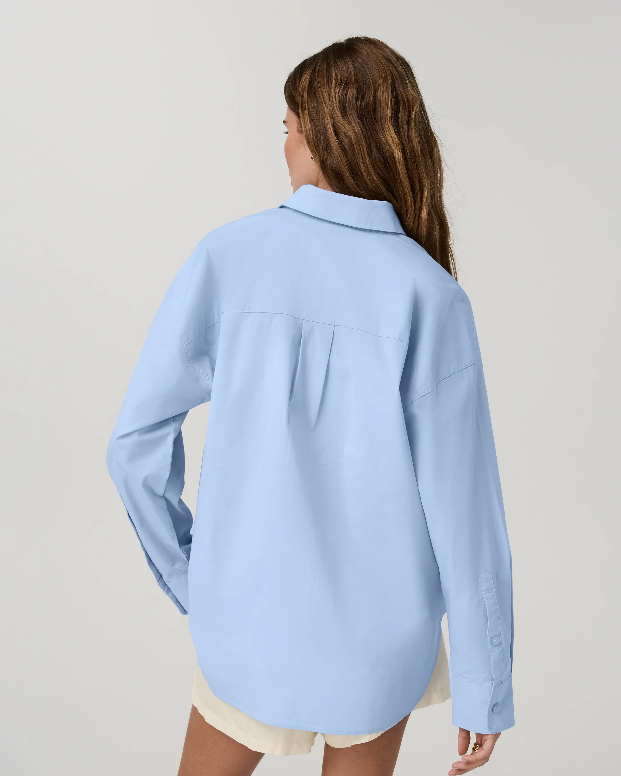 Long Sleeve Kensington Relaxed Button Down | Oxford Blue Heather