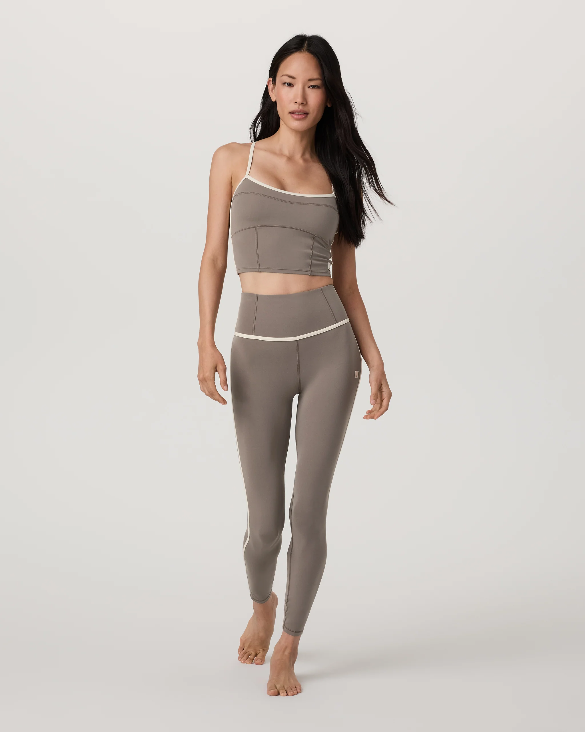 Vuori AllTheFeels™ Corset Legging | Smokey Taupe