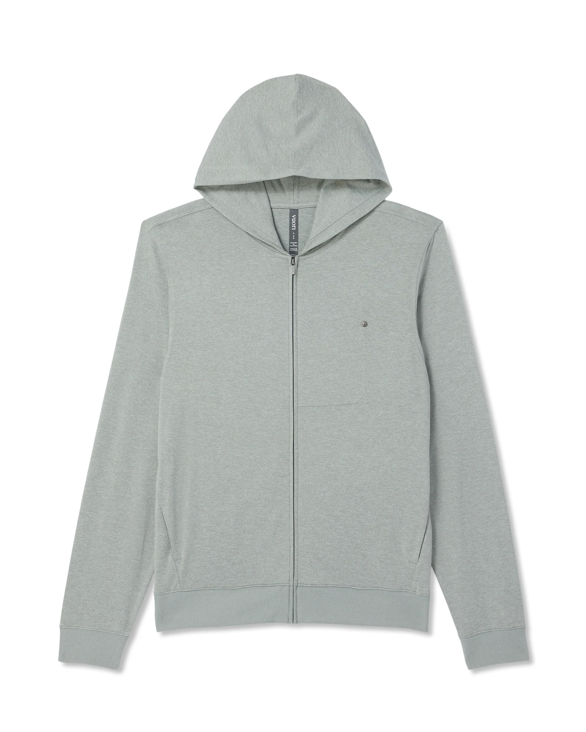 Ponto Full Zip Hoodie | Slate Rock Heather