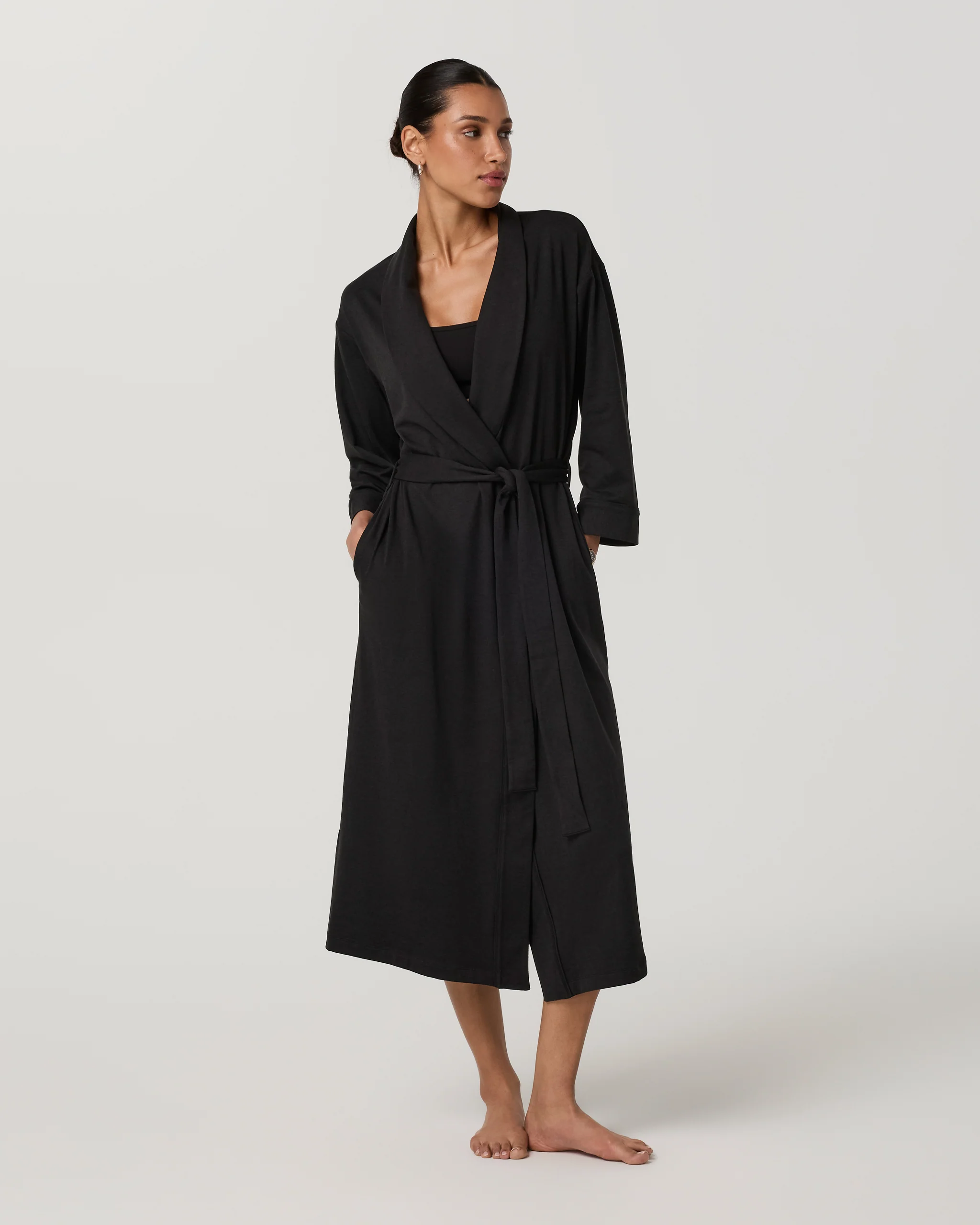 DreamKnit™ Robe | Black Heather