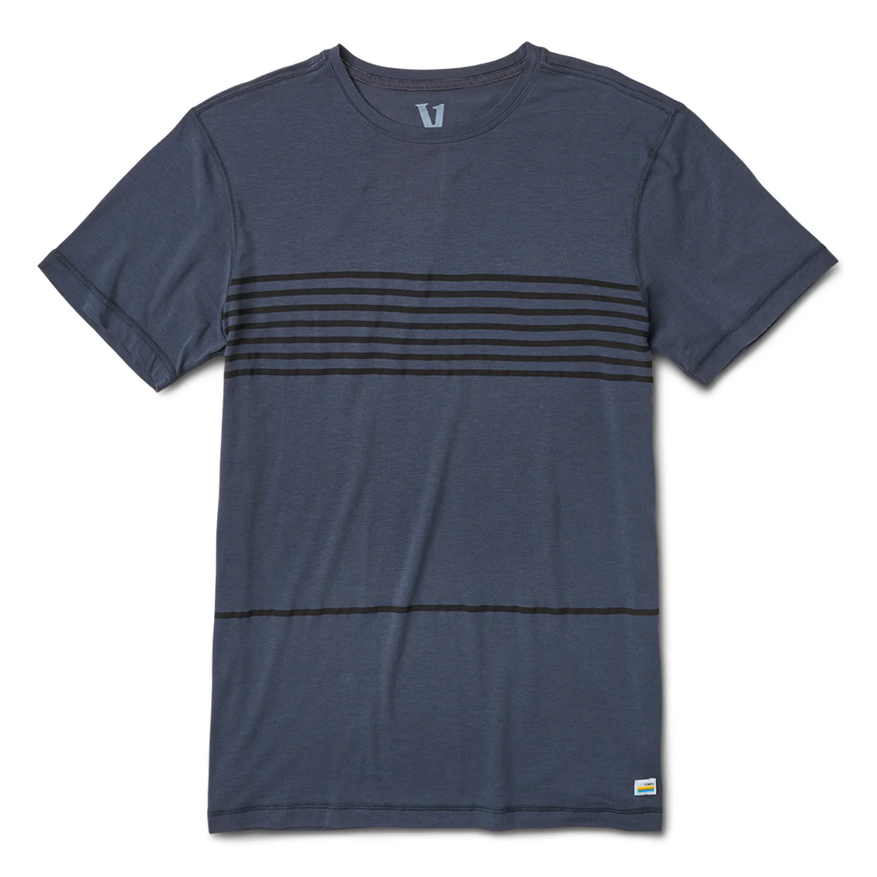 Tuvalu Tee | Navy Stripe
