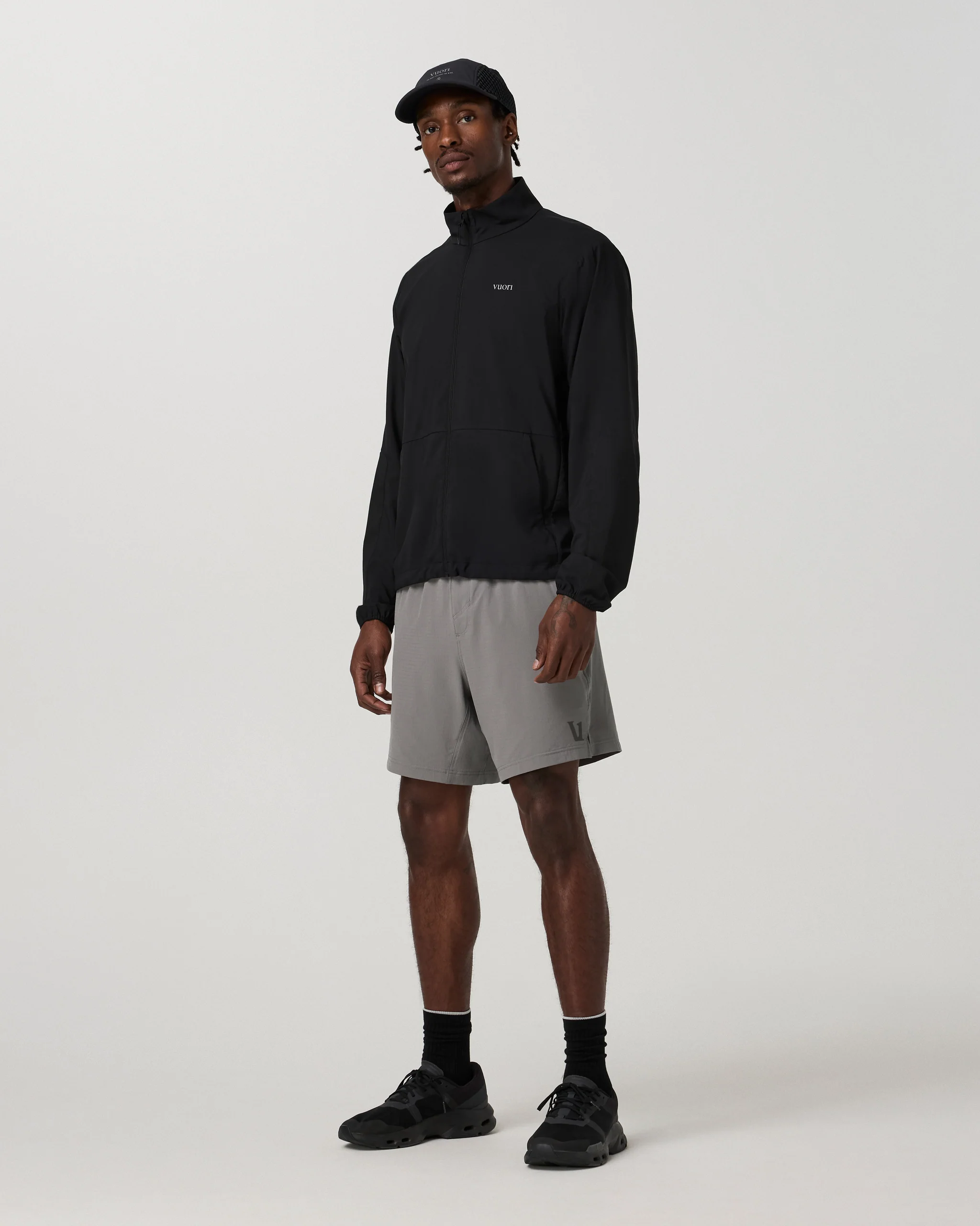 Vuori HardKore Short Lined 7" | Smoke